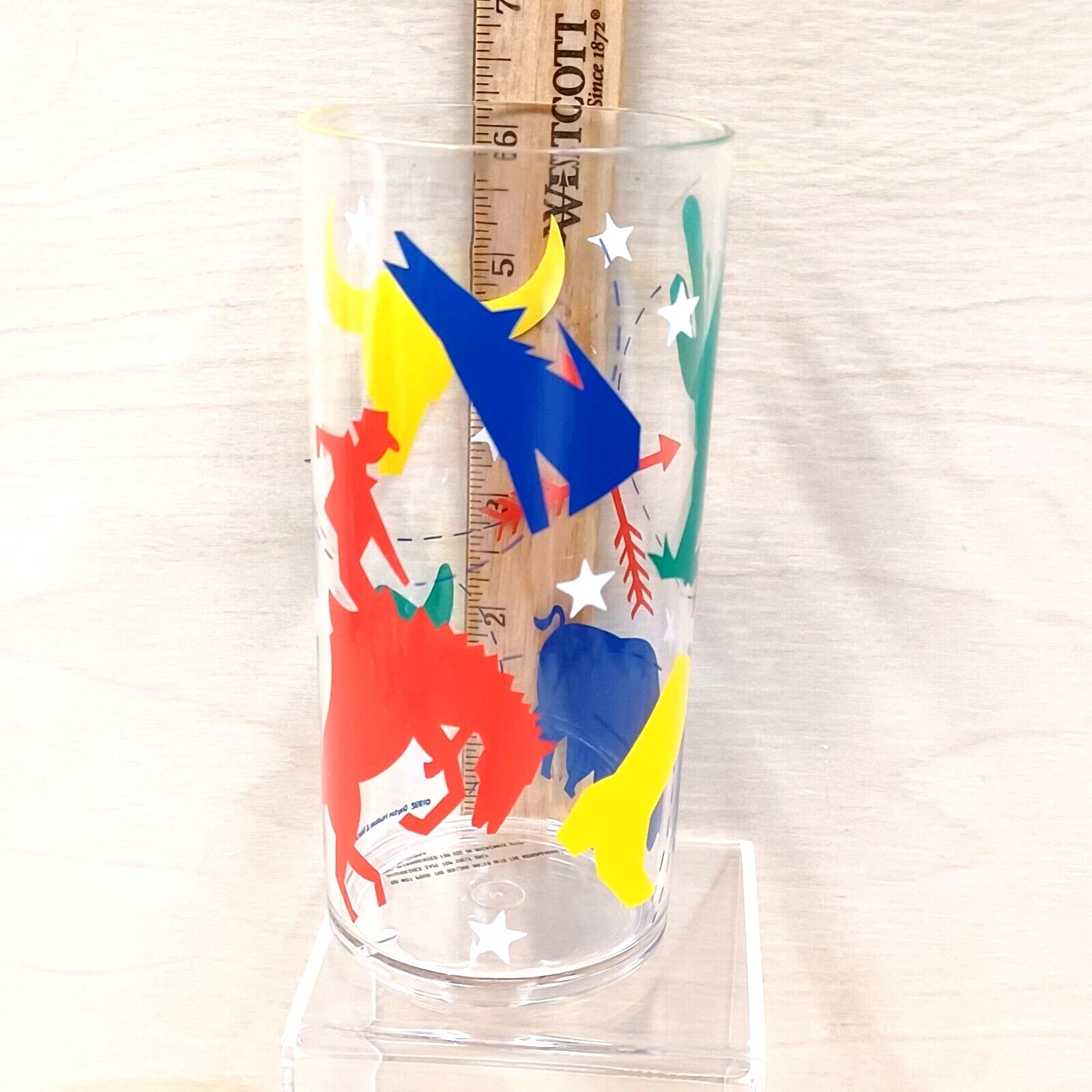 Vintage 1989 Set of 4 Western Acrylic Ice Tea Glasses 19 Oz,by Summer Place, | eBay