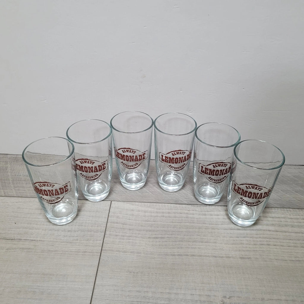 Vintage Crisa Libbey Country Folk Collection Tumblers Lemonade Glasses Set of 6 | eBay
