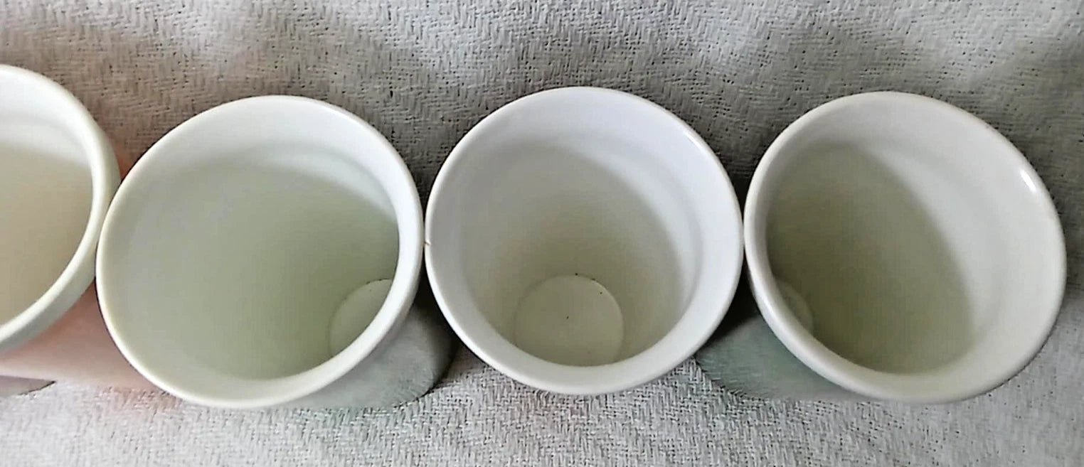 Set of 6 Pc. Vtg. MCM Raffia Multicolor Burlap Insulated 6" Beverage Tumblers | eBay
