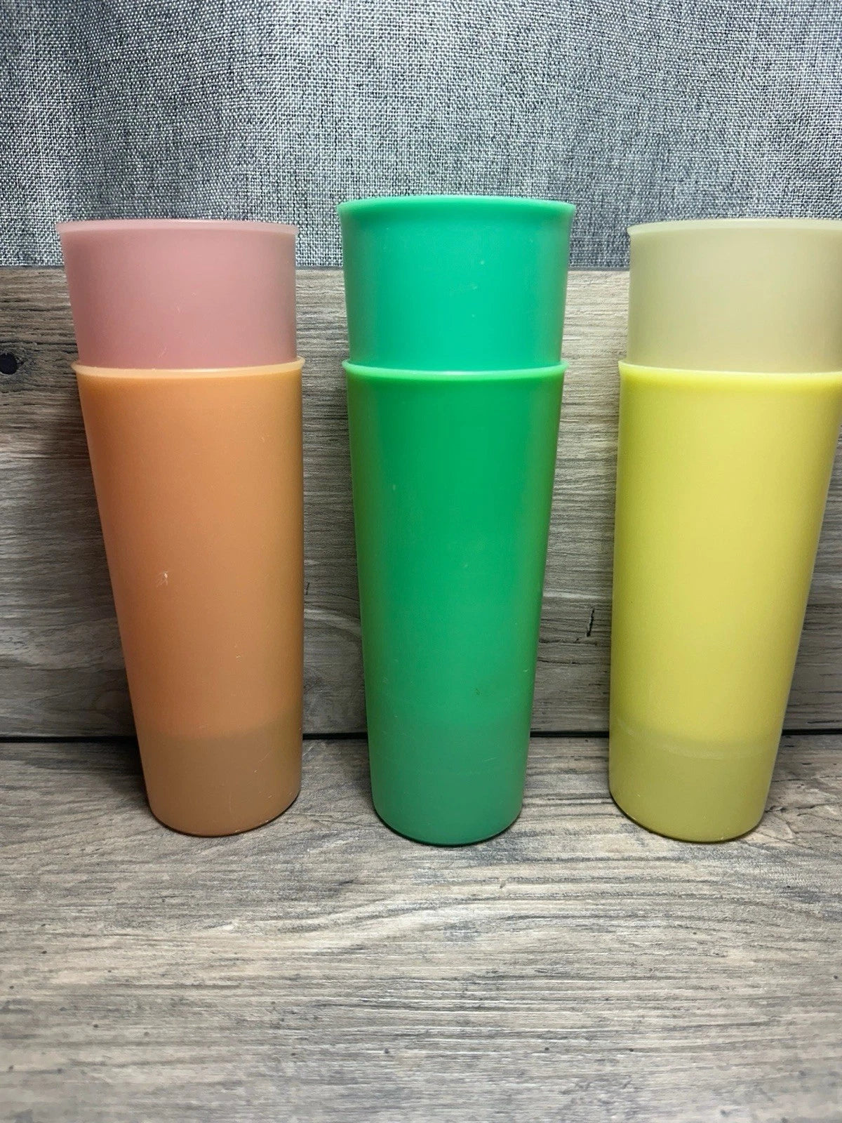 Set of 6 Vintage Pastel TUPPERWARE #107 Tall Tumbler Cups. EUC. | eBay