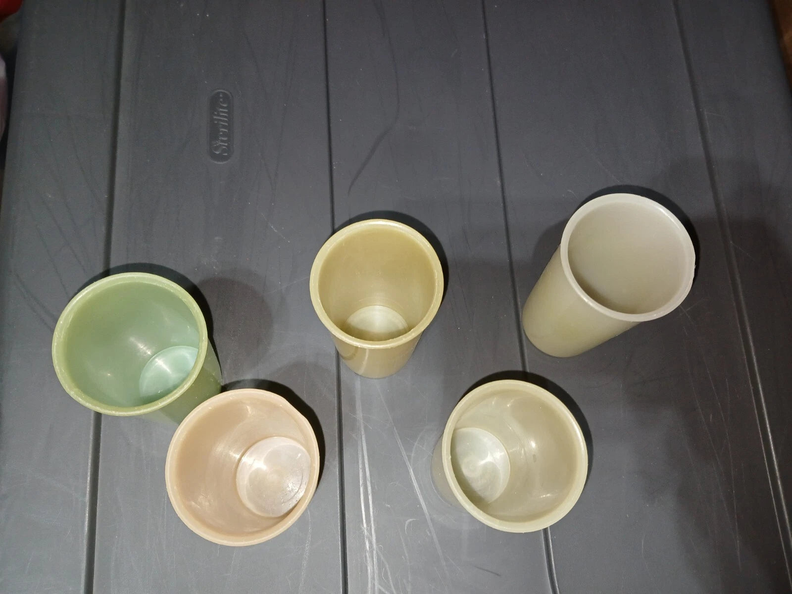 Set of 5 VTG Tupperware 117 Stackable Pastel Juice Glasses Tumblers 6 oz. | eBay