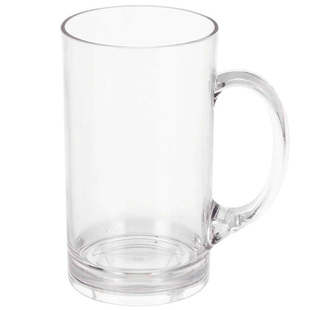 Set of 2 Transparent Beer Mug Freezer Beverage Clear Mugs Drinking Cup | eBay