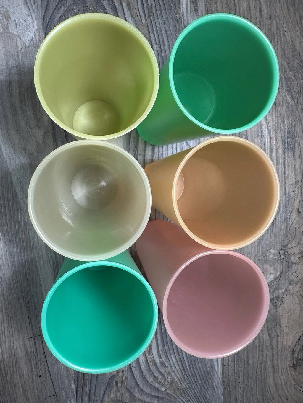 Set of 6 Vintage Pastel TUPPERWARE #107 Tall Tumbler Cups. EUC. | eBay
