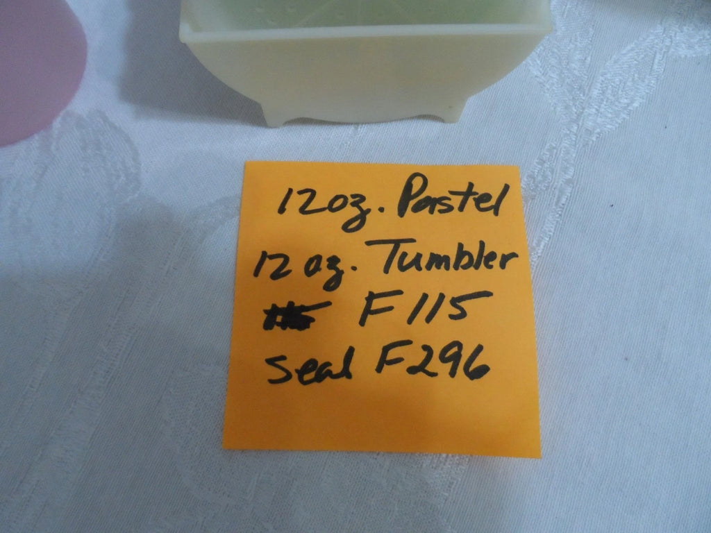 Vintage Tupperware 6" Pastel Tumblers Set of 5 - 12 oz with 6 coasters | eBay