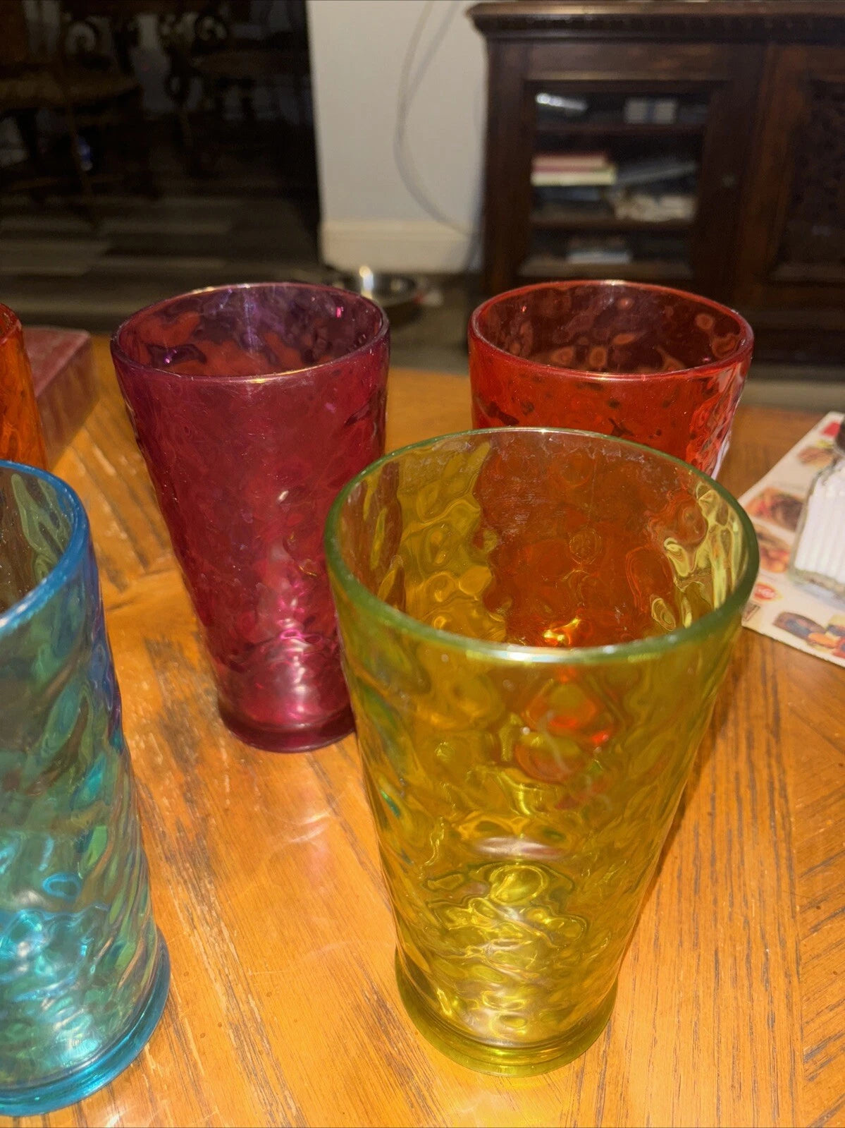 1970’s Pasabache Jewel Tone Optic Circles Acrylic 16oz Tumblers Set Of 6 | eBay