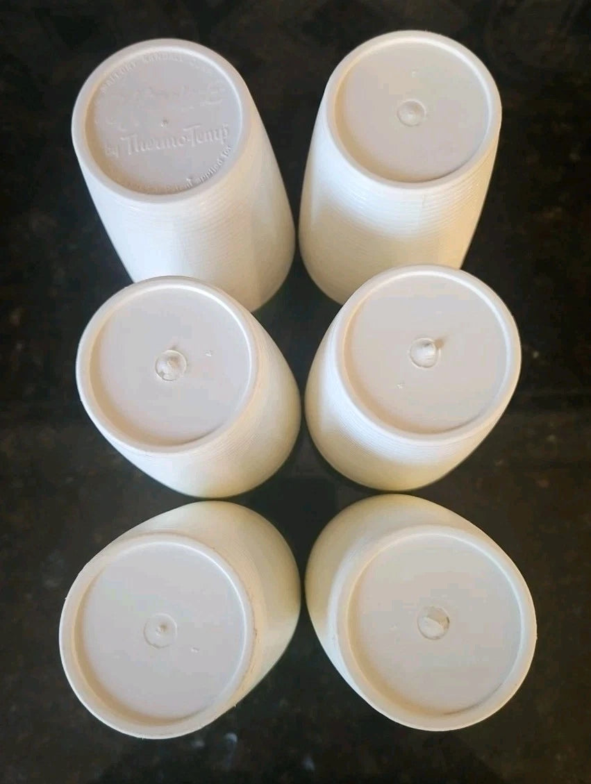Raffiaware by Thermo-Temp Drink Tumblers Green Ribbed Vintage Set of 6 | eBay