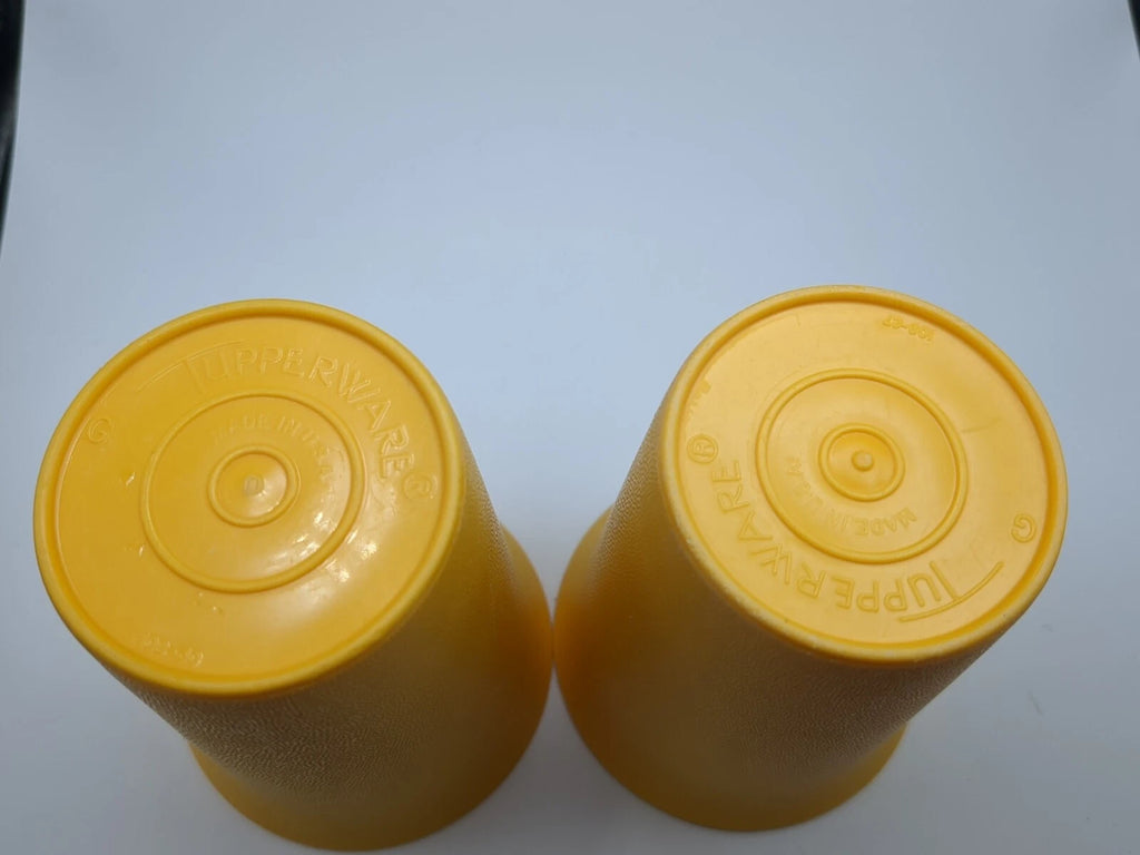 Vintage Tupperware Drinking Cups 6 oz #109 Yellow Set of 2 Tumblers | eBay
