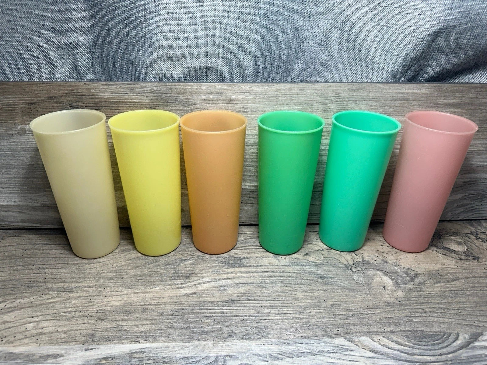 Set of 6 Vintage Pastel TUPPERWARE #107 Tall Tumbler Cups. EUC. | eBay
