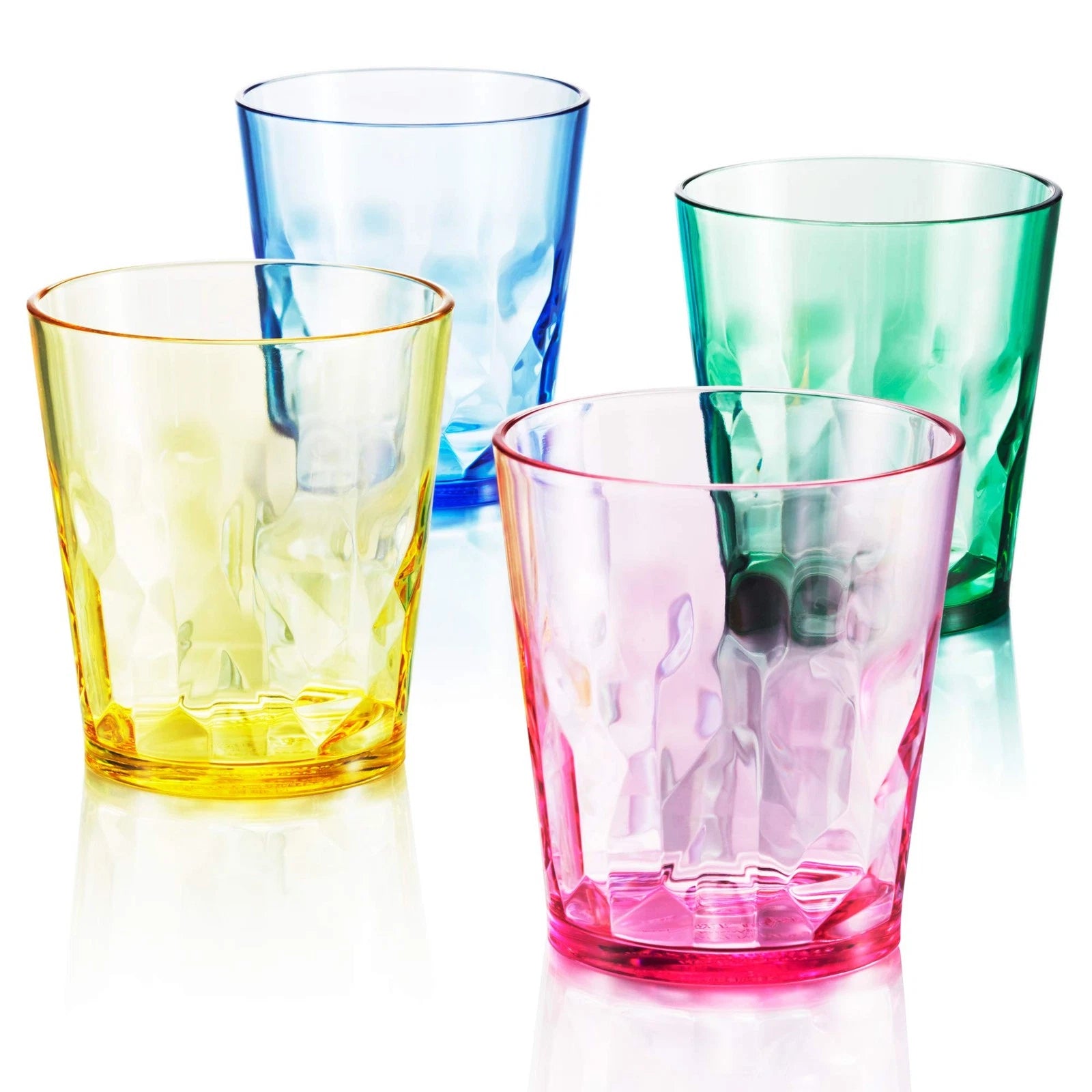 - 8 oz Unbreakable Premium Juice Glasses Kid Cups- Set of 4 - Super Acrylic P... | eBay