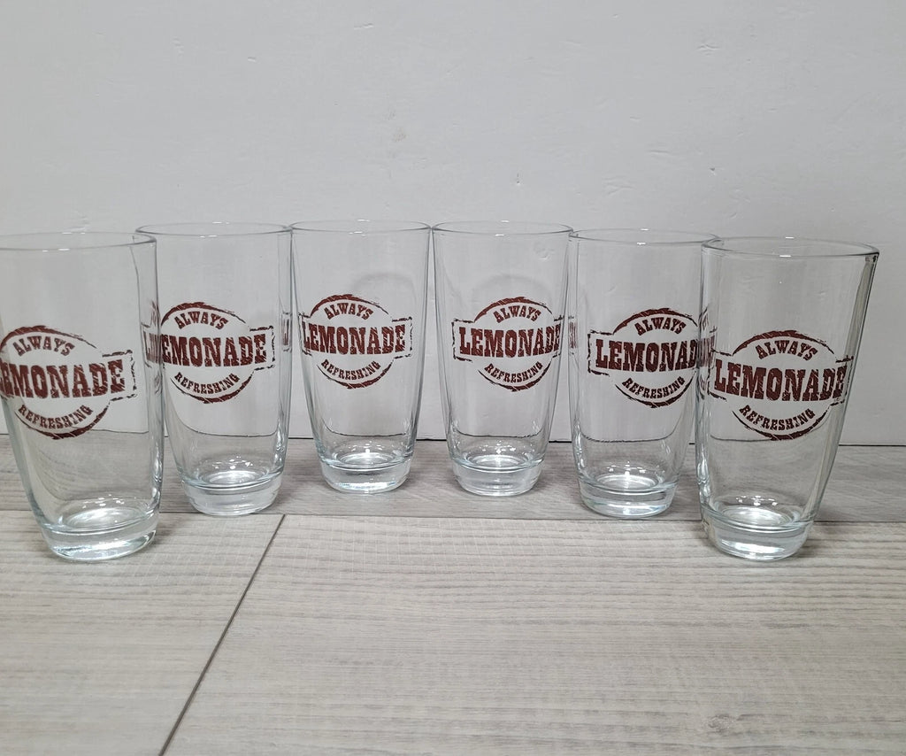Vintage Crisa Libbey Country Folk Collection Tumblers Lemonade Glasses Set of 6 | eBay