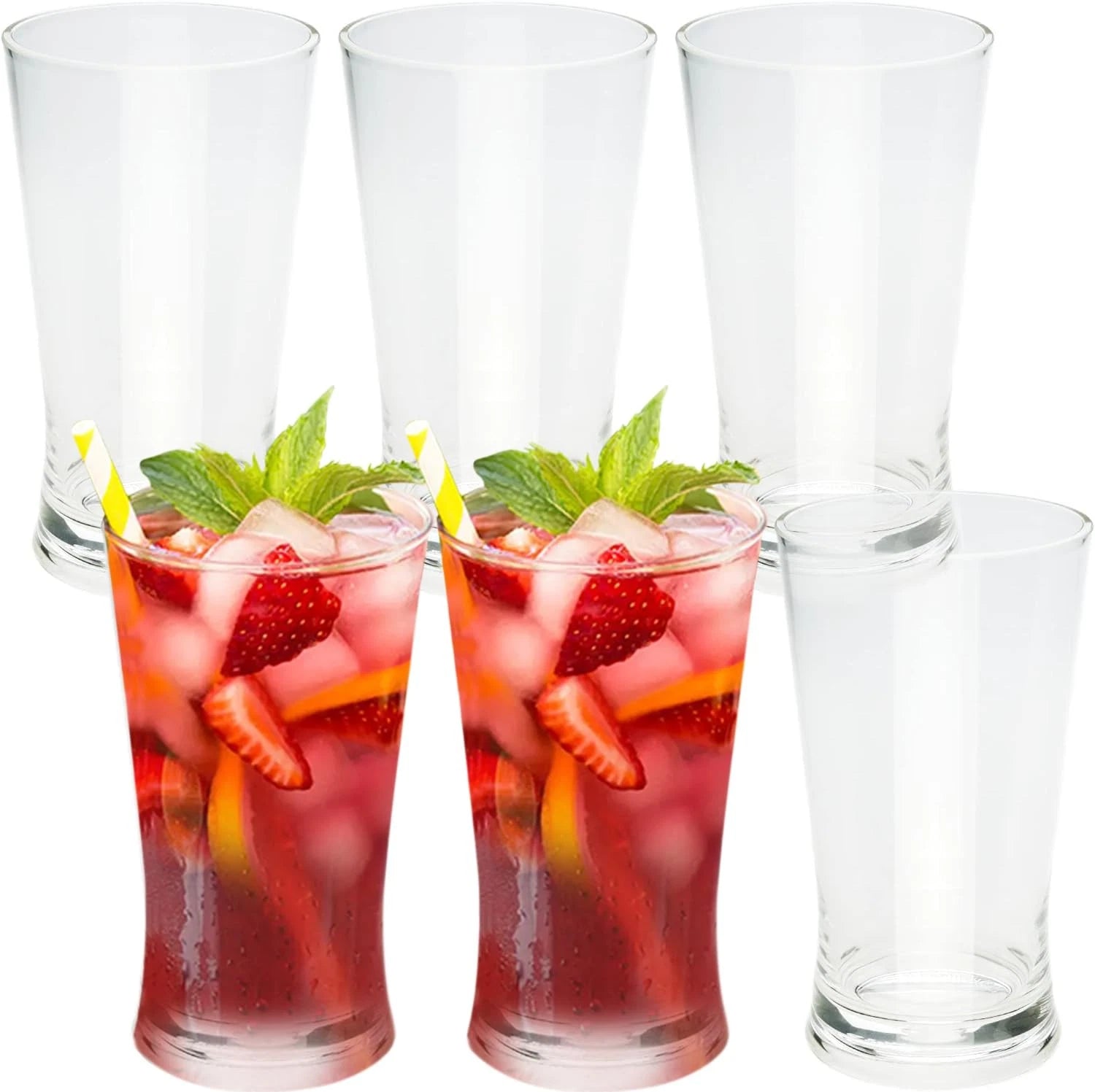 24oz Clear Acrylic Tumblers, Set of 6, BPA-free Reusable Water Cups for Parties | eBay
