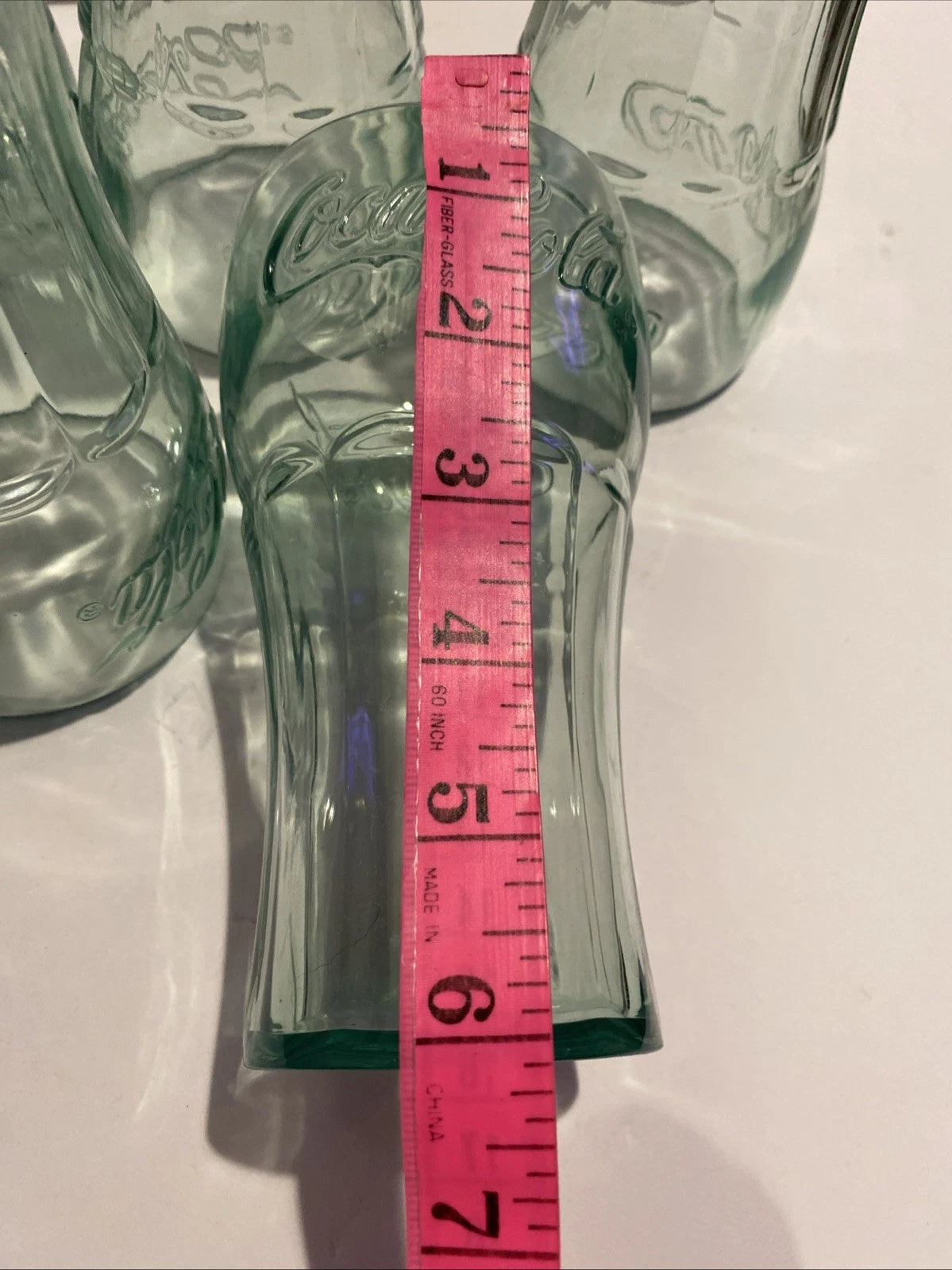 Set of 7 Coca -Cola Green Plastic Tumblers 6” Embossed Logo VTG Style Cups | eBay