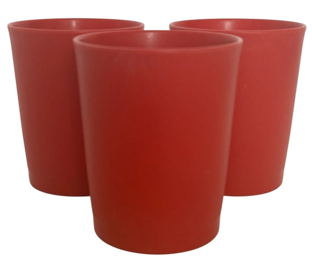 Vintage Tupperware Juice Cup Red Plastic Small Tumbler 6 oz Style 1251 Set of 3 | eBay