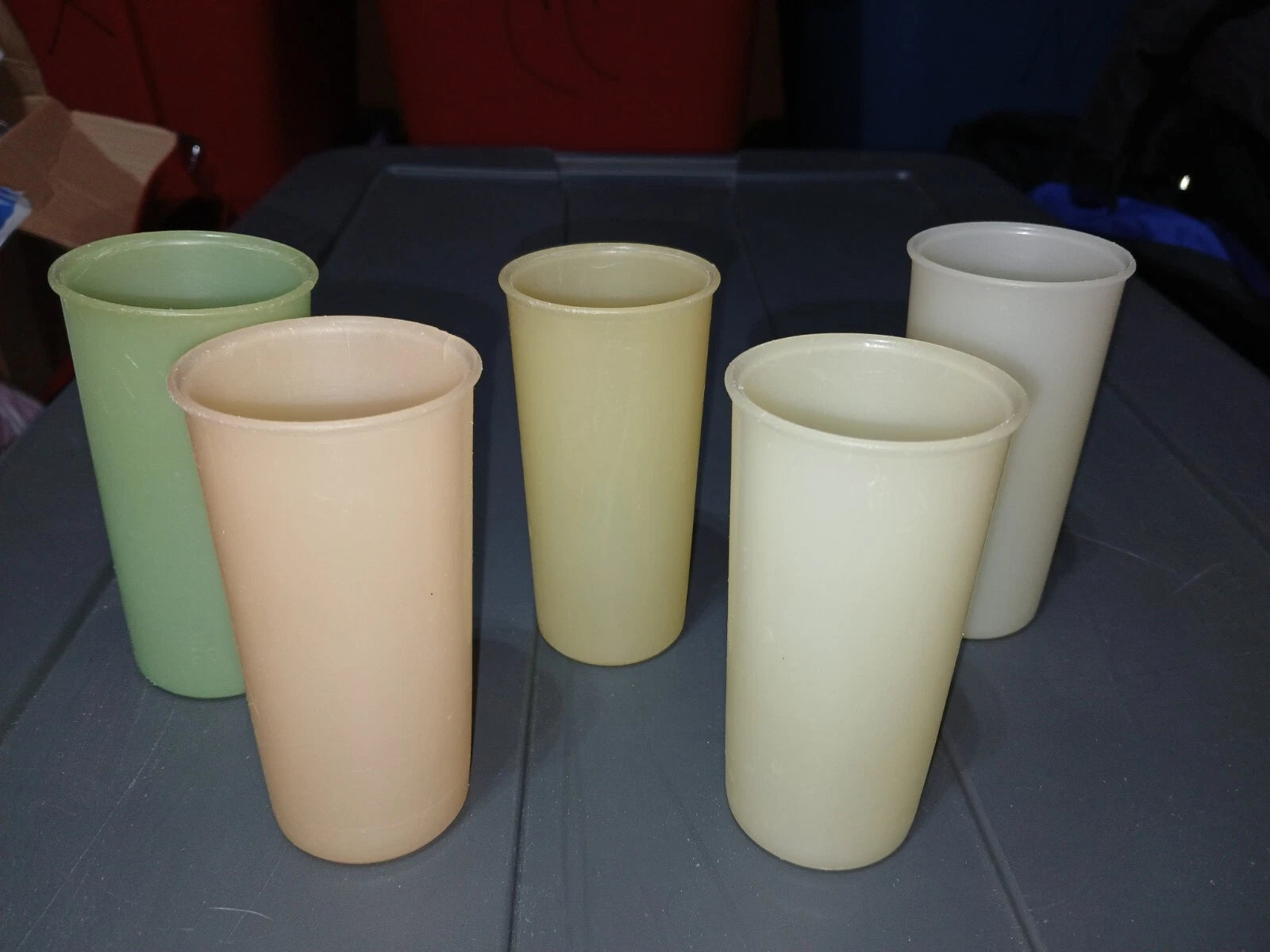 Set of 5 VTG Tupperware 117 Stackable Pastel Juice Glasses Tumblers 6 oz. | eBay