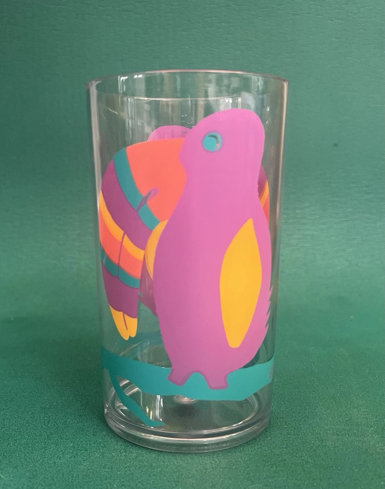 1990s Paradise Beach Club Acrylic Ice Tea Glasses Toucan Design 22oz, Lot of 4 | eBay