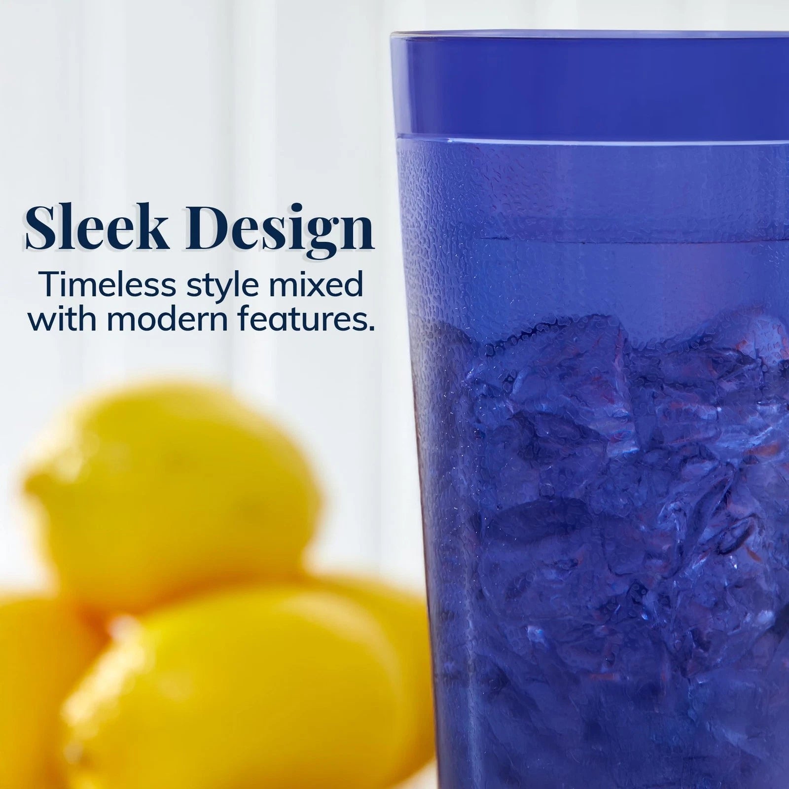 Set of 16 Plastic Tumblers 20oz Coastal Stackable BPA-Free Dishwasher Safe Cups | eBay
