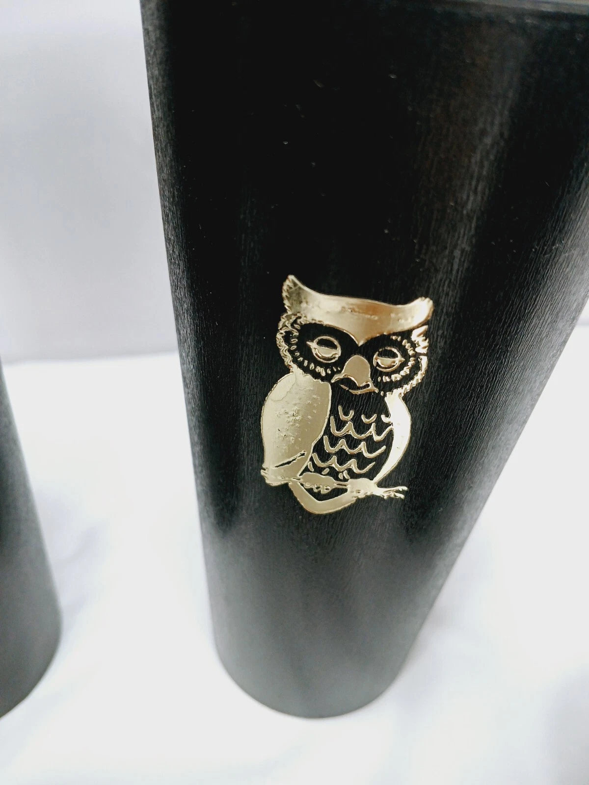 Set of 6=Vtg Nasco Black with Gold Owls Tumblers/Glasses = Plastic = about 14 oz | eBay