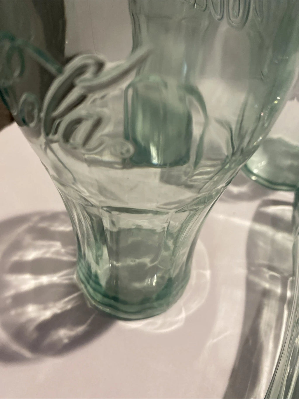 Set of 7 Coca -Cola Green Plastic Tumblers 6” Embossed Logo VTG Style Cups | eBay