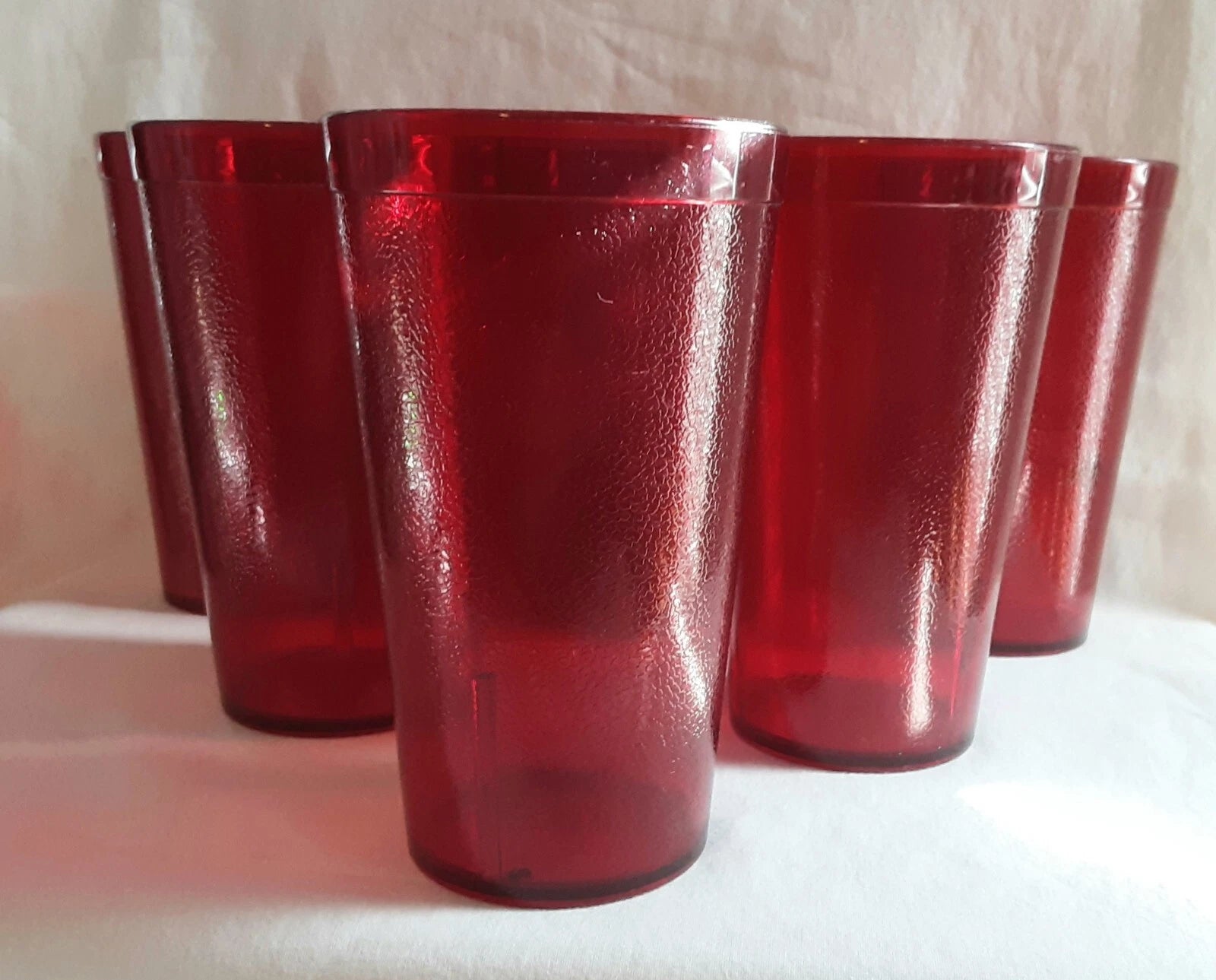 6-Set Carlisle Restaurant 16 oz Tumbler Cups Break-Resistant Drinking Red | eBay