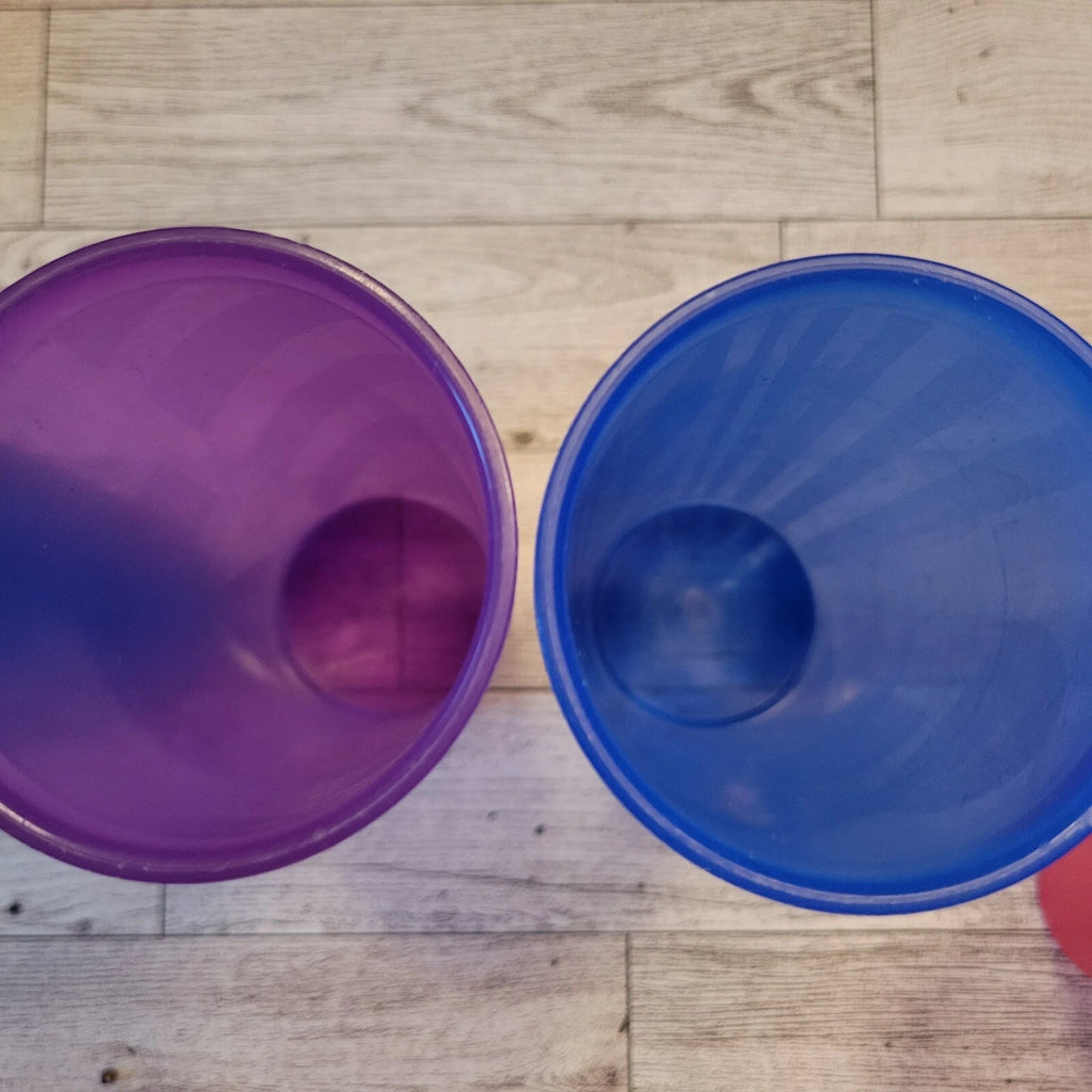 Vintage Tupperware Lot of 6 Jewel Tone Plastic Tumblers 9 12 16 oz Drinking Cups | eBay