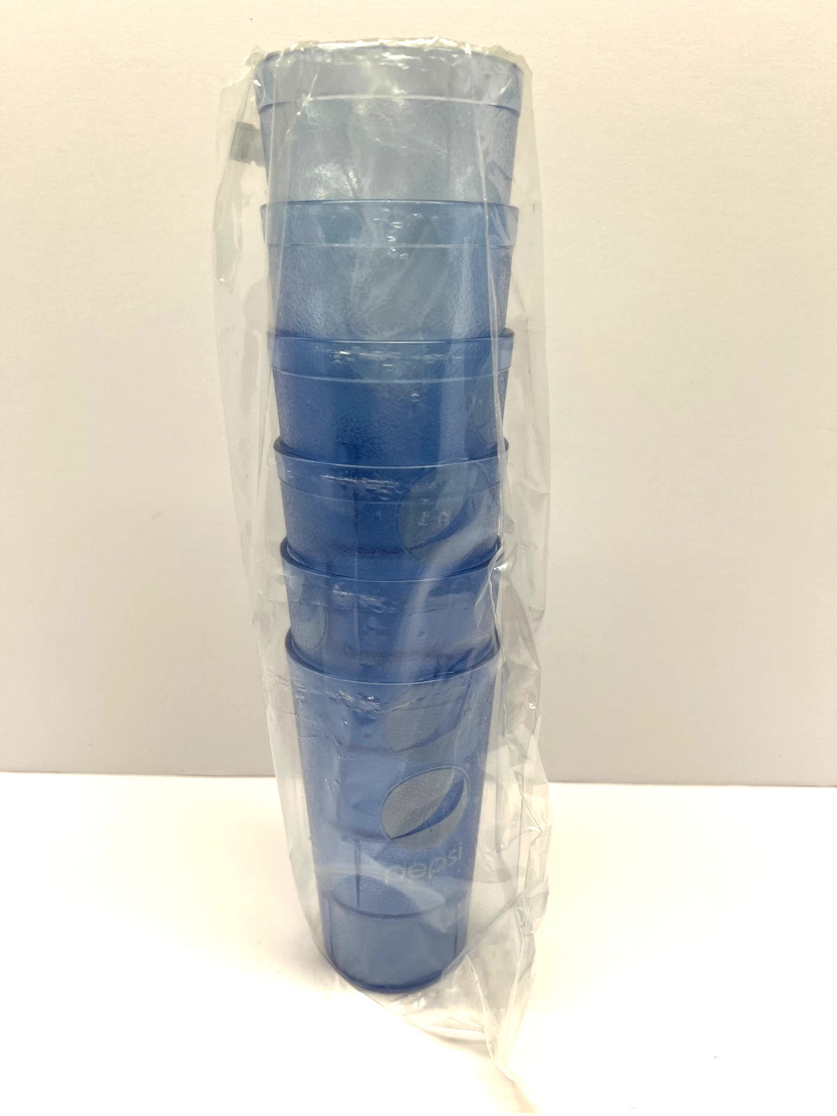 New (6) Pepsi Cola Restaurant Light Blue Plastic Tumblers Cups 16oz | eBay