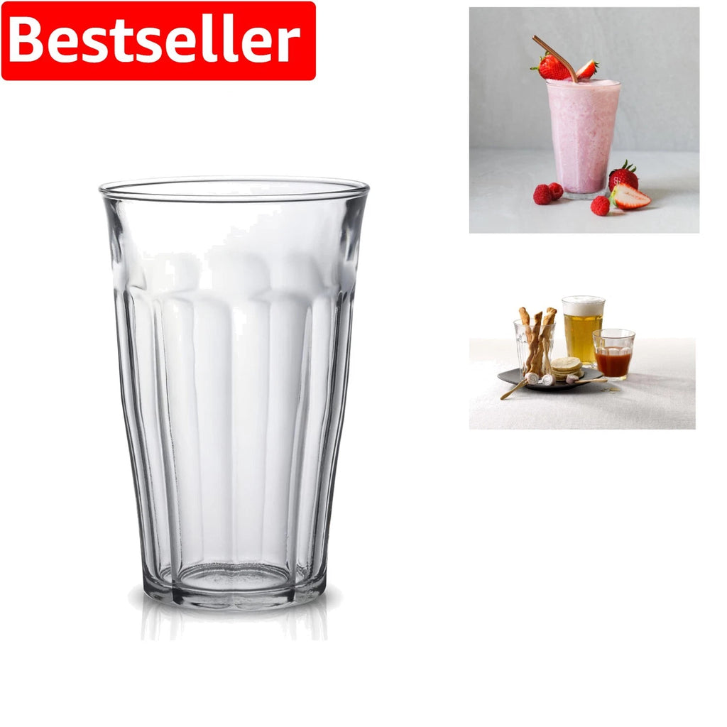 Elegant Picardie Tempered Glass Tumblers Set of 6 - 16.87 oz (Made In France) | eBay