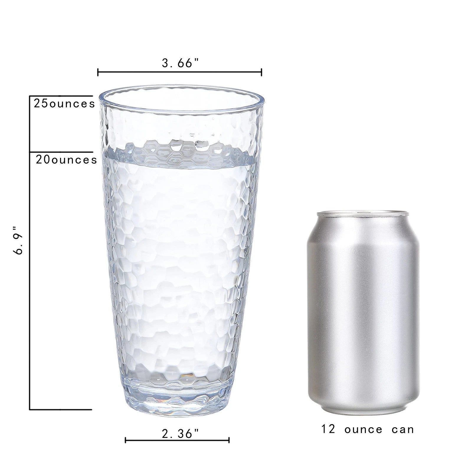 Unbreakable Plastic Tumbler Cups, Set of 6, Large Water Tumbler Set, 25 oz Hi... | eBay