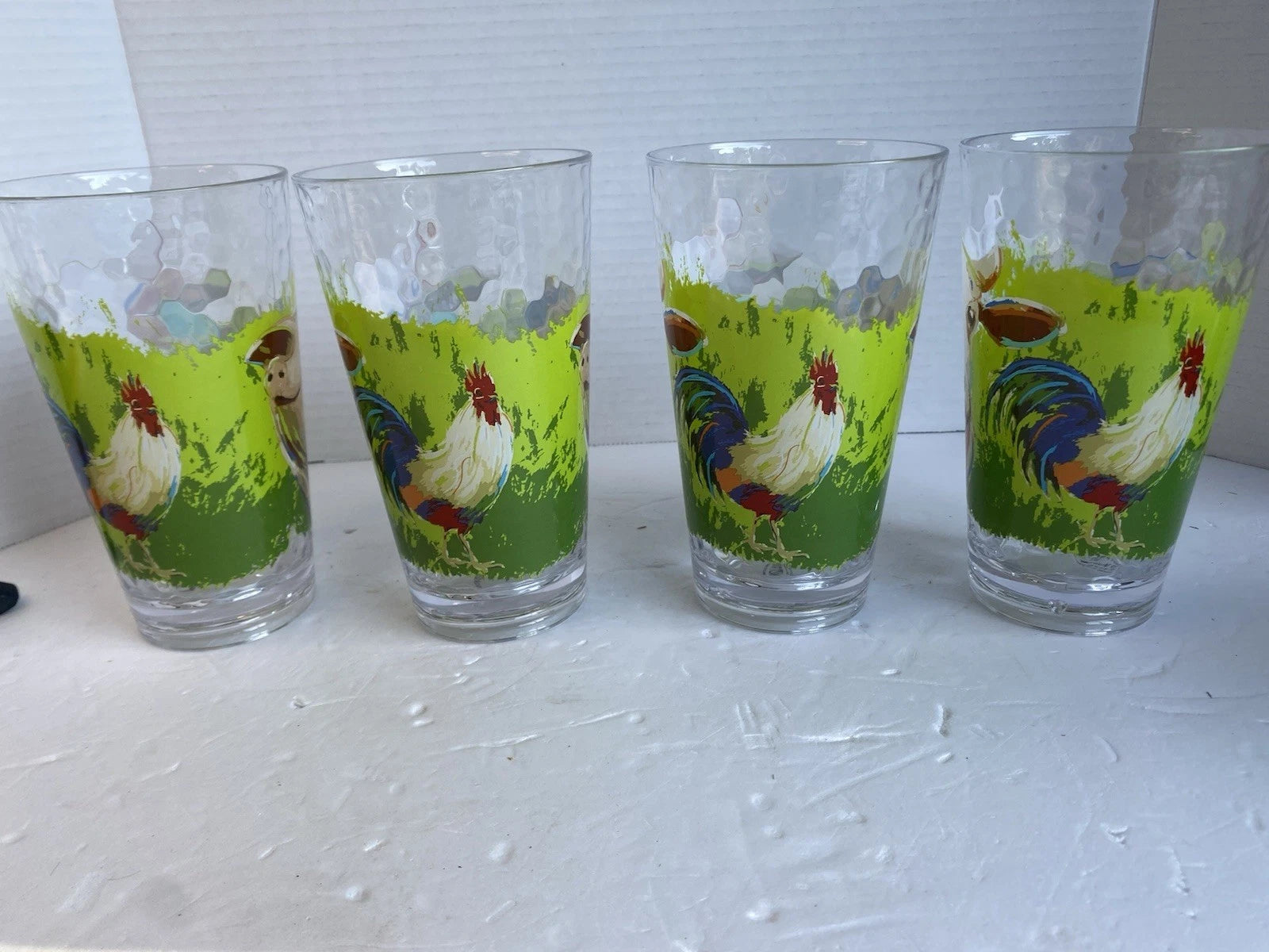 4 Farm Animal Plastic Glasses 6 1/2 Inches Tall | eBay