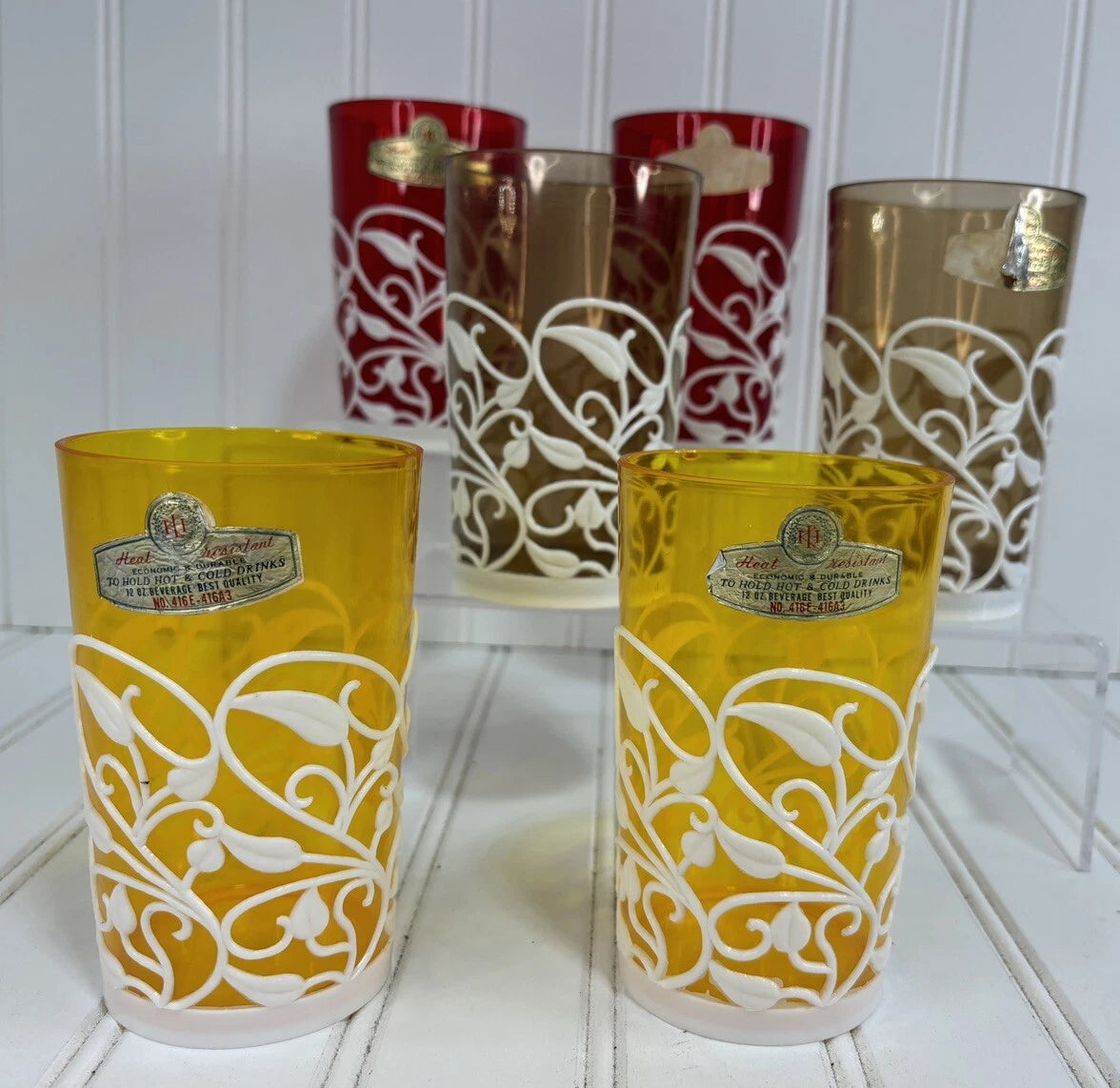 New Vintage cocktail tumblers, KH Hong Kong plastic tumblers, retro barware | eBay