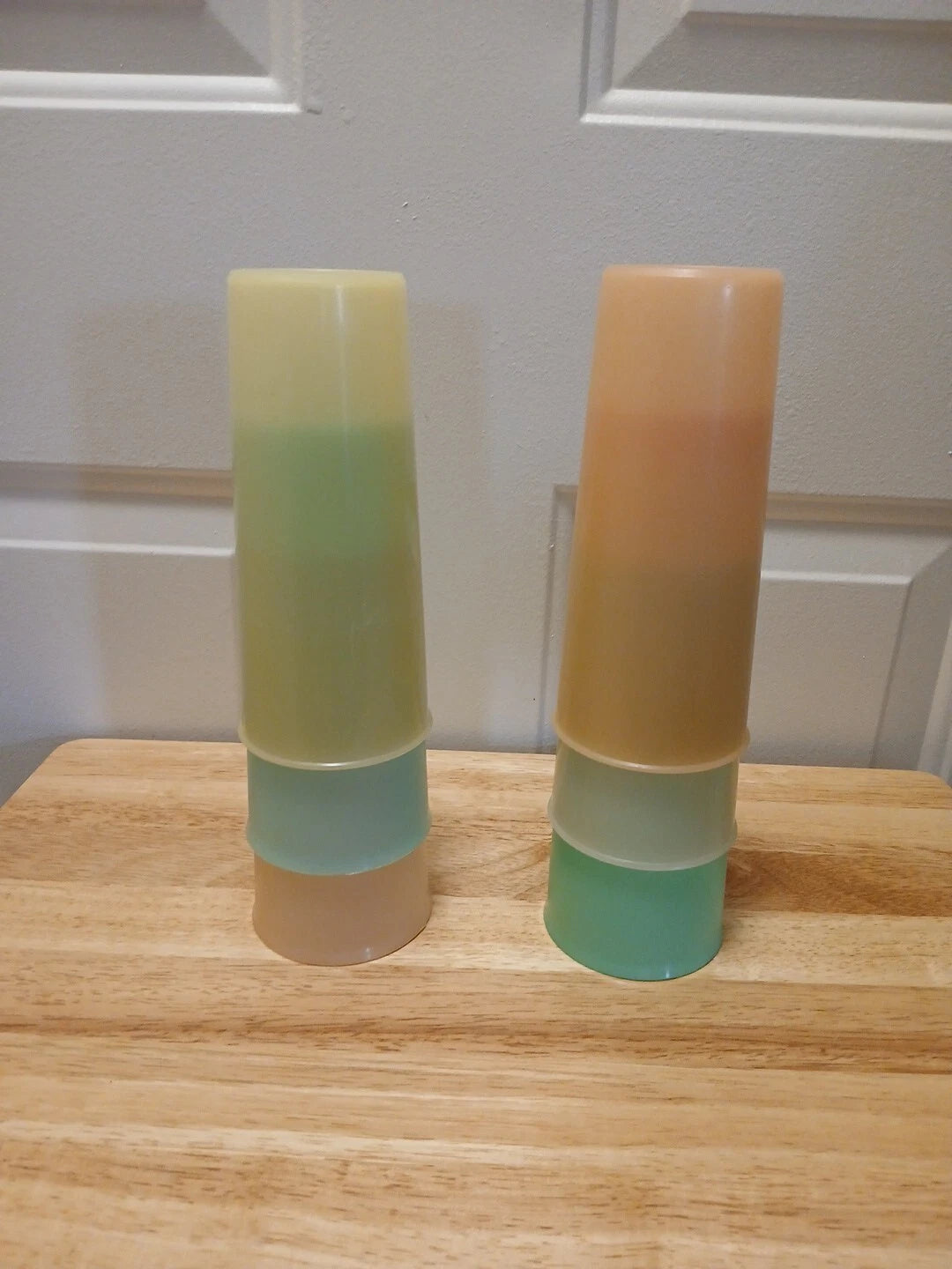 Tupperware Tall Drinking Cups Vintage 107 Pastel Tumblers Set Of 6 | eBay