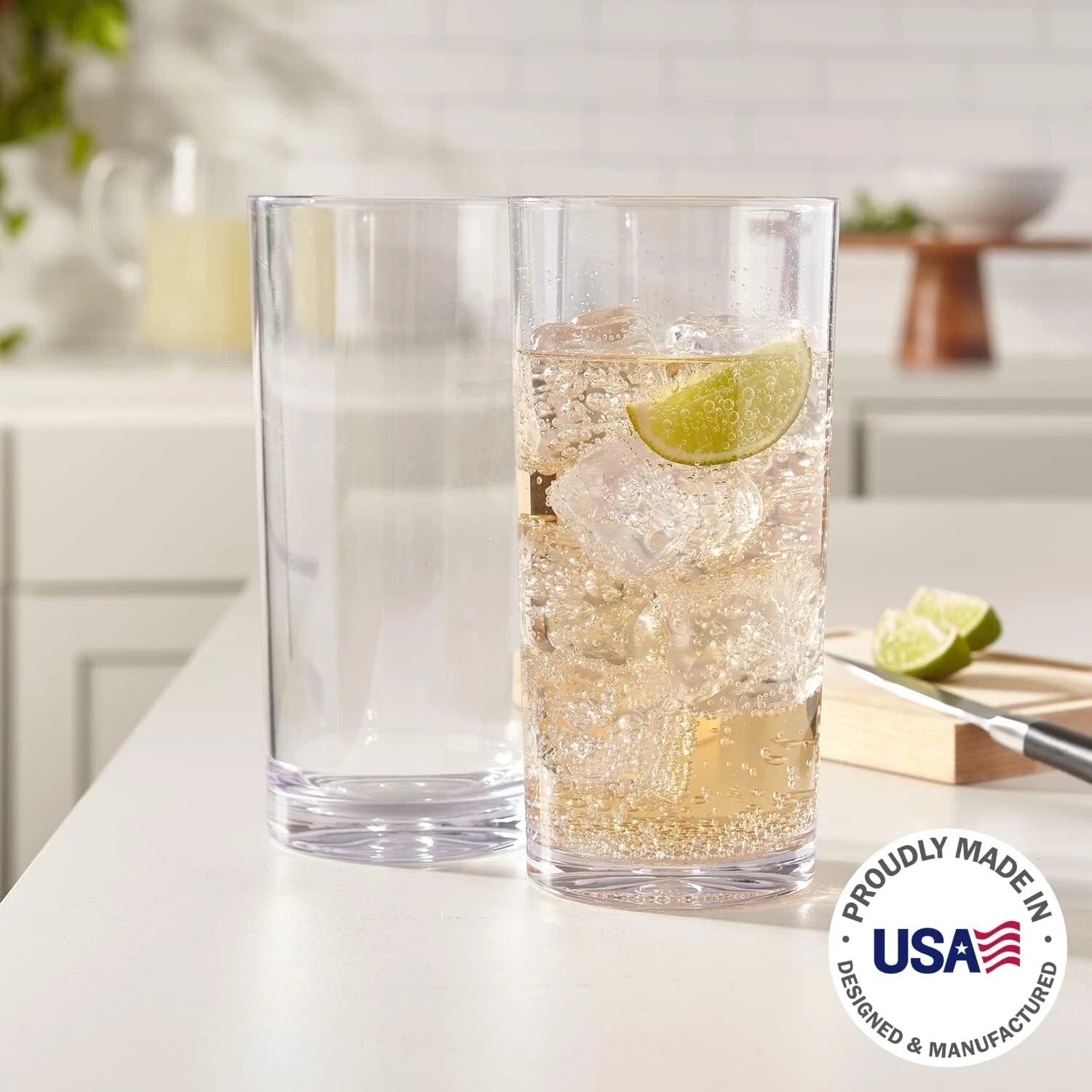 Elegant Set of 6 Clear 24oz Plastic Iced Tea Tumblers | Reusable and BPA-Free | eBay