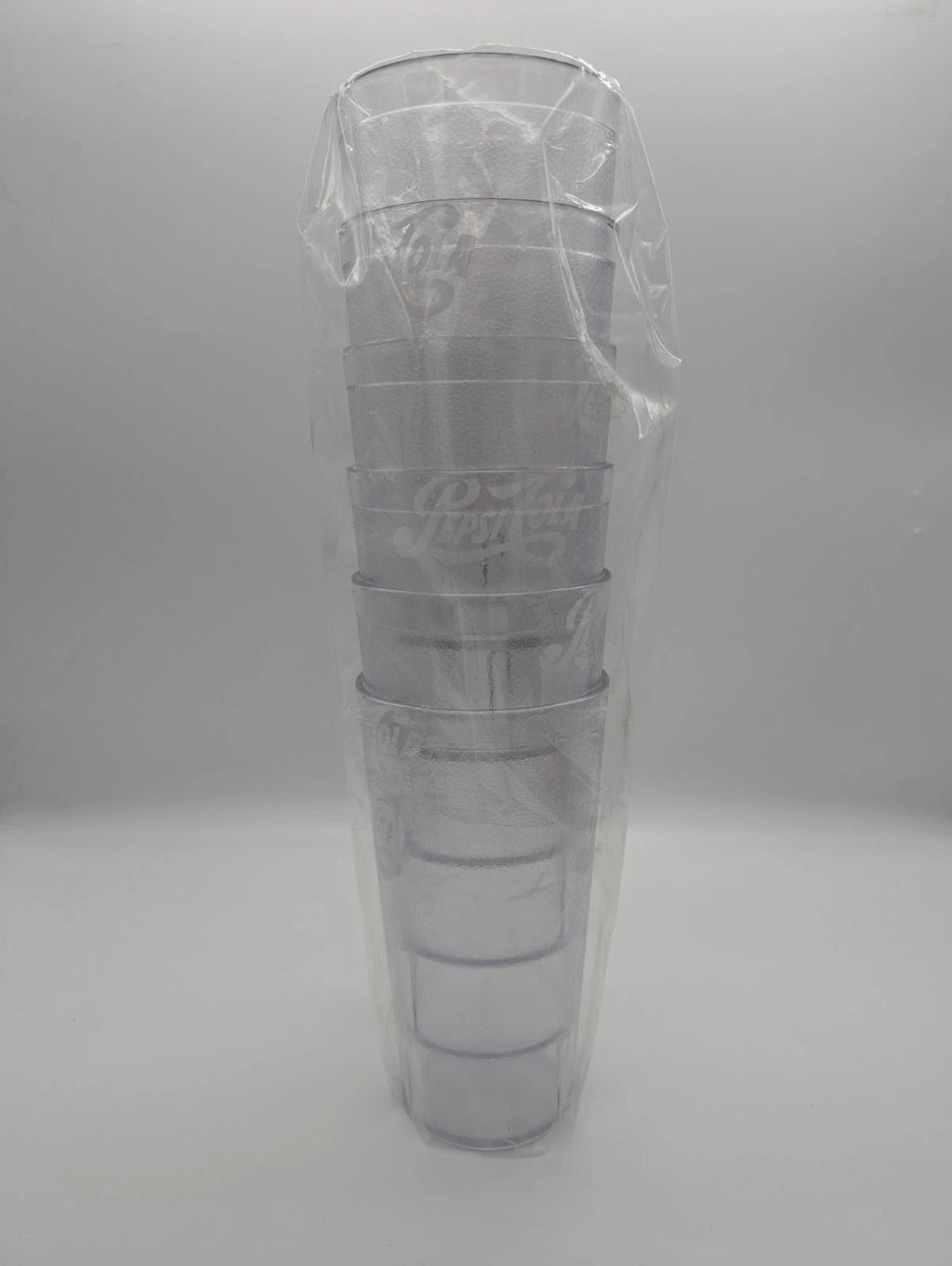(6) PEPSI Nostagia Plastic CLEAR Tumbler Cups 20oz Carlisle 5220~ MADE in USA | eBay