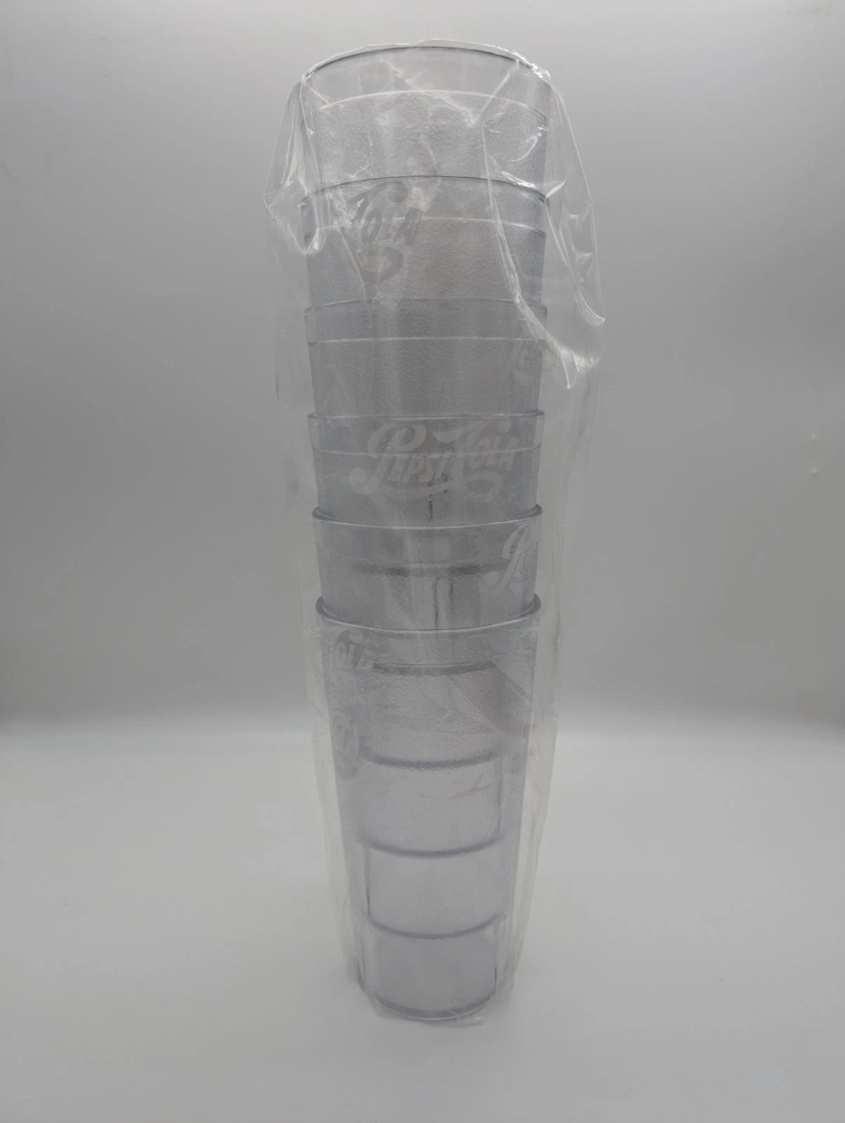 (6) PEPSI Nostagia Plastic CLEAR Tumbler Cups 20oz Carlisle 5220~ MADE in USA | eBay