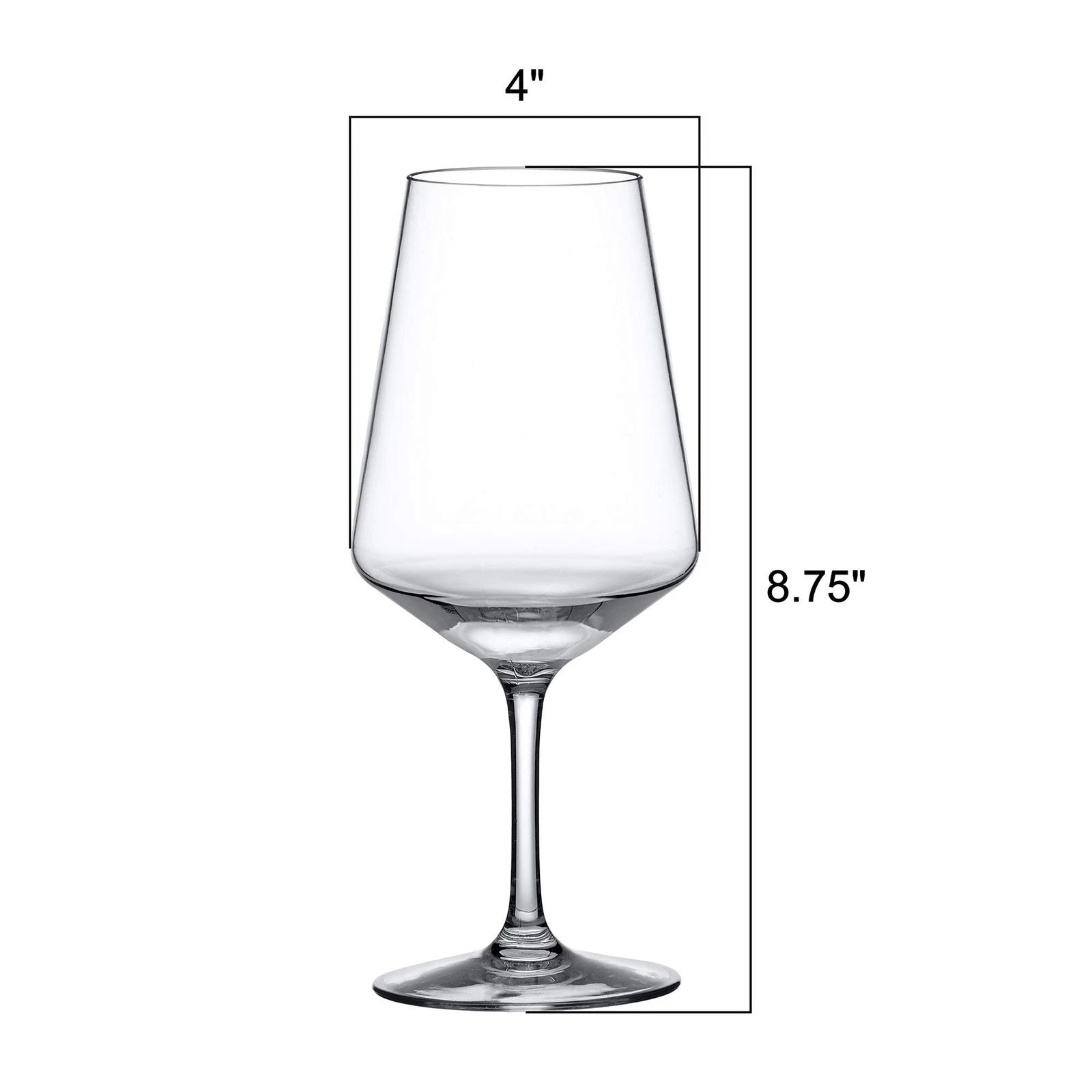 - Sherry - 20-Ounce Unbreakable Tritan Wine Glasses (Set of 6), Plastic White... | eBay