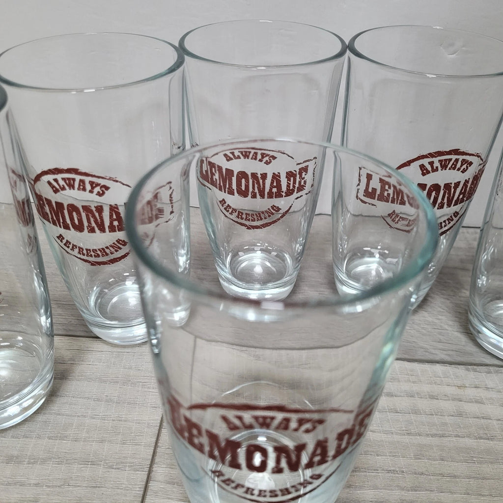 Vintage Crisa Libbey Country Folk Collection Tumblers Lemonade Glasses Set of 6 | eBay