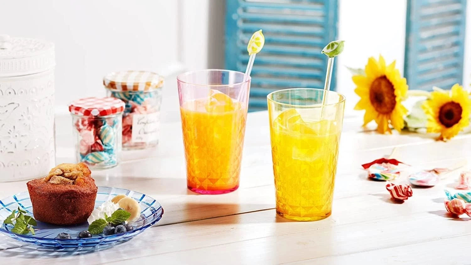 Unbreakable 32 oz Ocean-Inspired Tumblers Set of 6 - BPA-Free & Dishwasher Safe | eBay