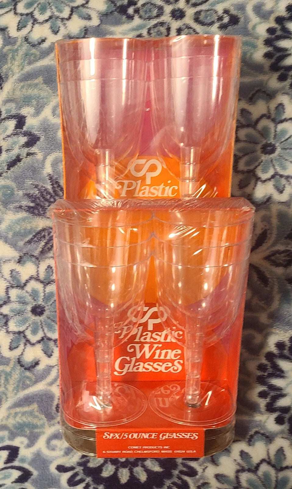 Vtg Lot Of (2)Sets Comet OnePiece Elegant Plastic Wine Glasses 5 Oz Clear 6/Pack | eBay