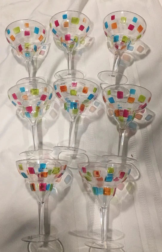 Set Of (6) Plastic Margharita Glasses | eBay