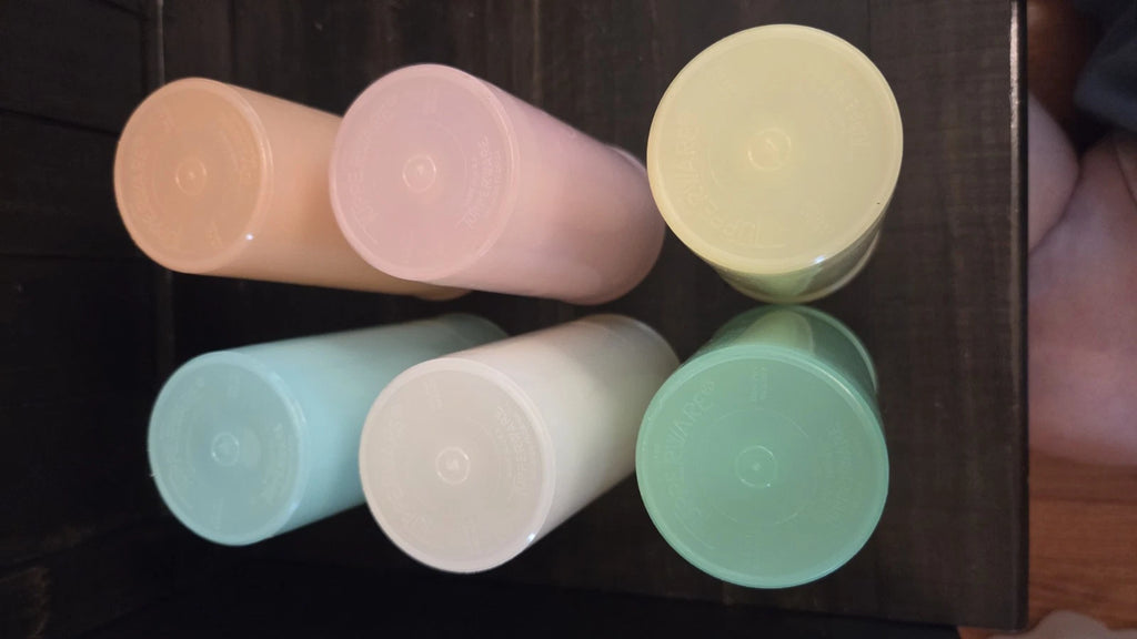 VTG. Set of 6 Tupperware Pastel Tumblers Drinking Cups, #107 | eBay
