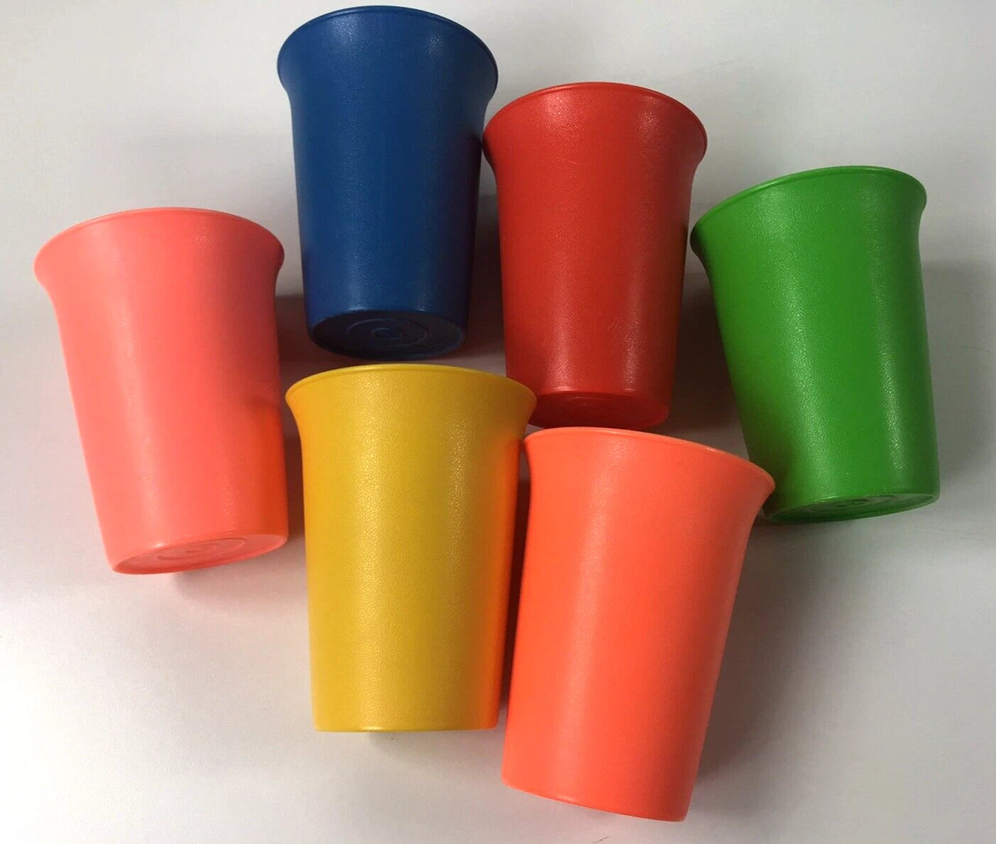 Lot of 6 Vintage Tupperware 8oz Drinking Cups Kids 109 Stacking Bell Tumblers | eBay