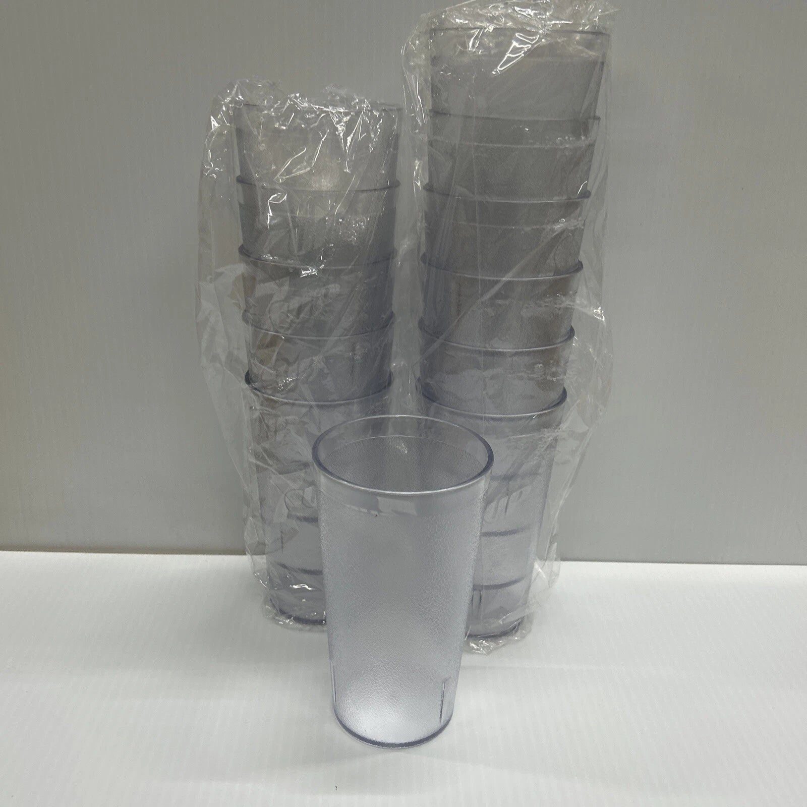 New (12) 7 Up Logo Restaurant Clear Plastic Tumblers Cups 16oz Impact | eBay