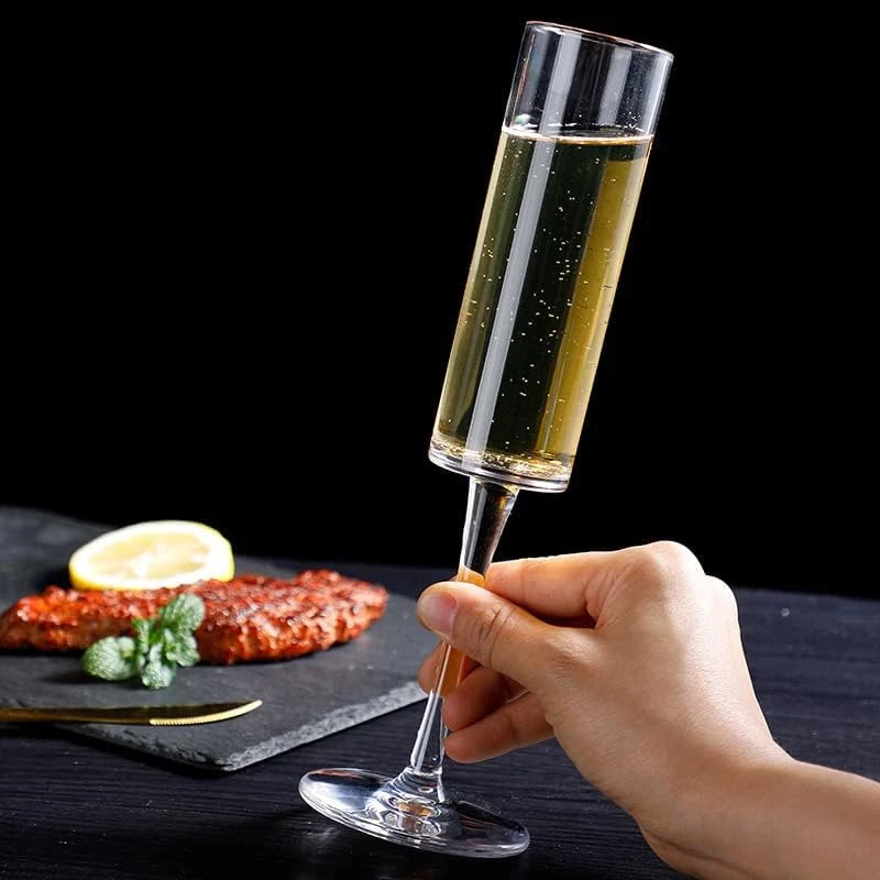 Elsjoy Set of 8 Acrylic Champagne Flutes, 6 Oz Unbreakable Champagne Glasses Reu | eBay