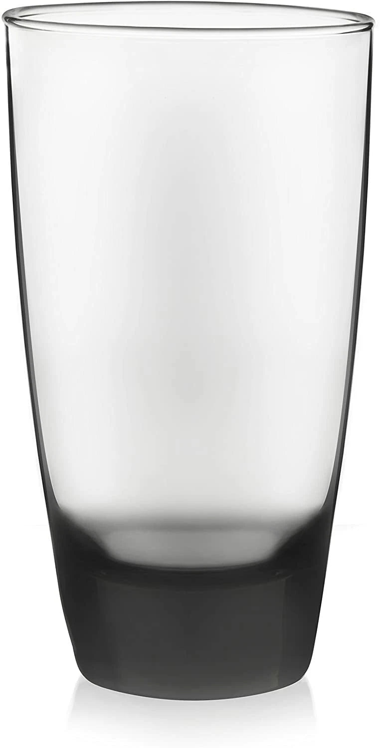Classic Smoke Drinking Glasses Round Tumbler Cups Set of 6 18 OZ Dishwasher Safe | eBay