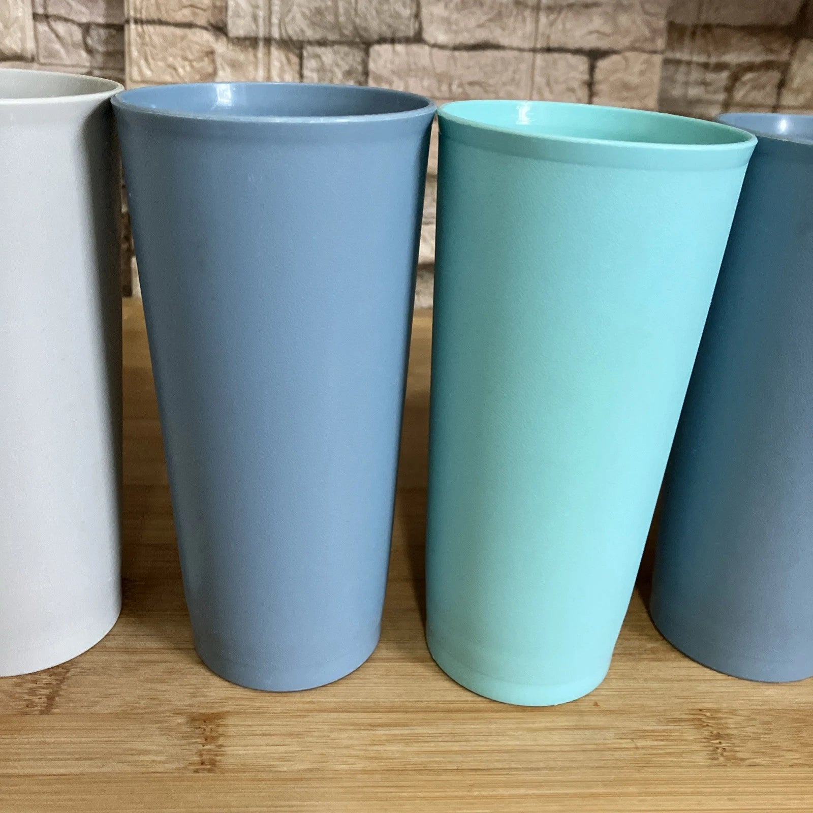 Tupperware Drink Beverage Tumblers Glasses 1348 Set of 6 Vintage Stackable 16 Oz | eBay