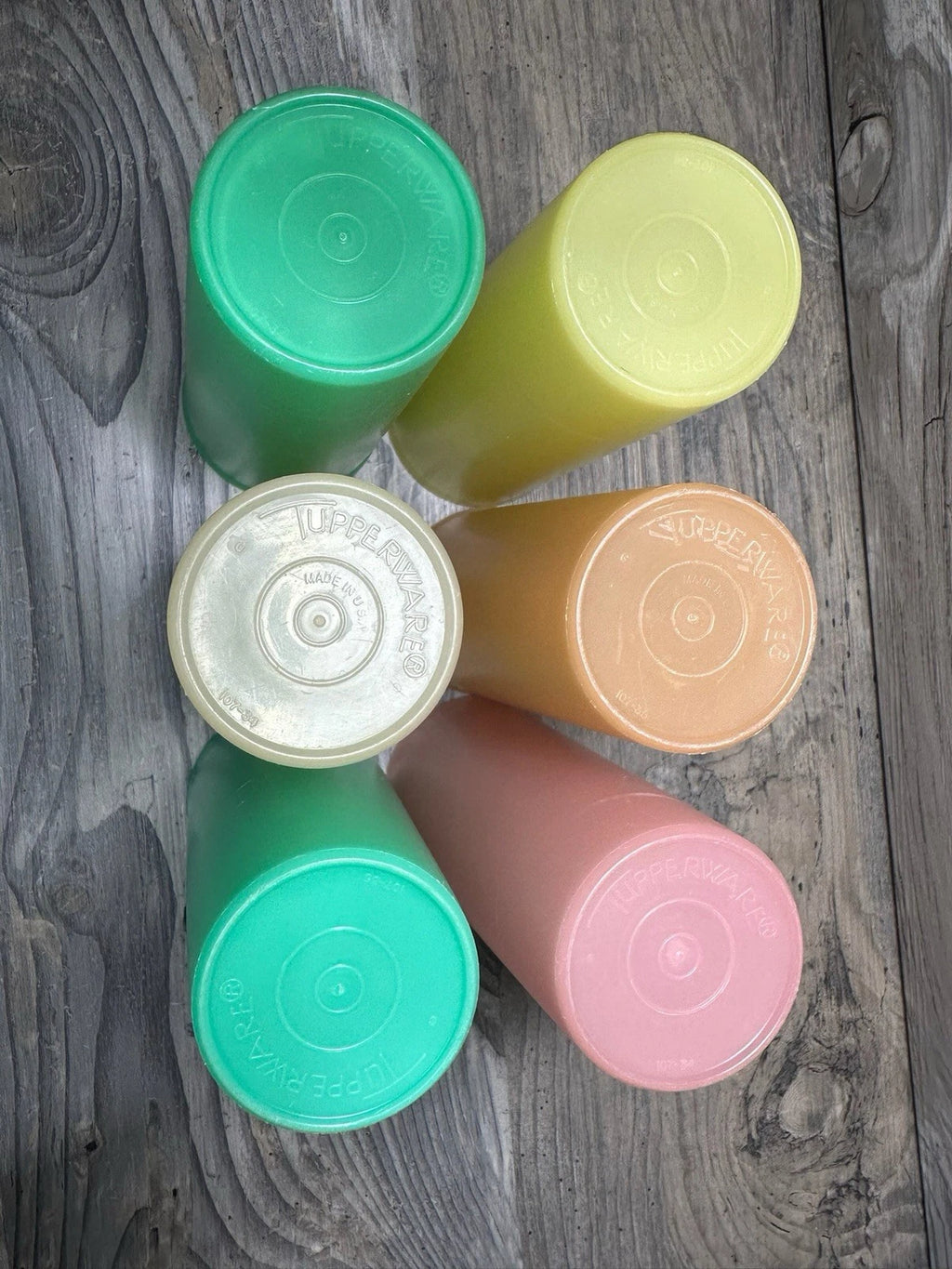 Set of 6 Vintage Pastel TUPPERWARE #107 Tall Tumbler Cups. EUC. | eBay