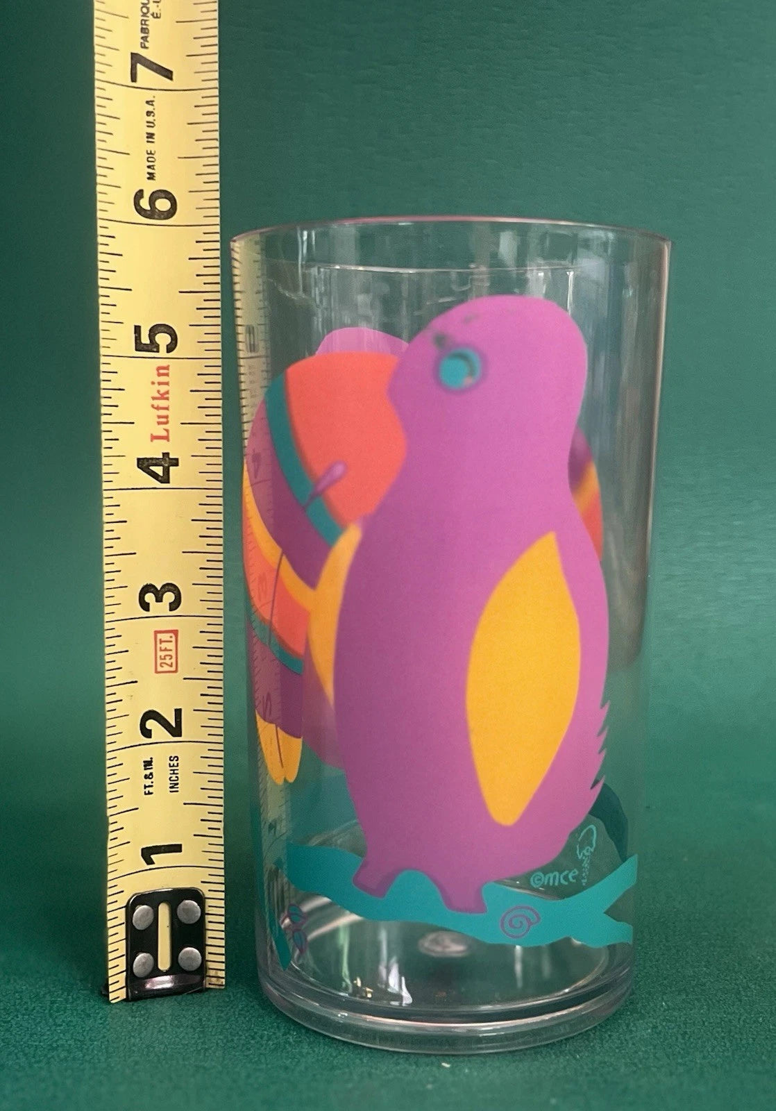 1990s Paradise Beach Club Acrylic Ice Tea Glasses Toucan Design 22oz, Lot of 4 | eBay