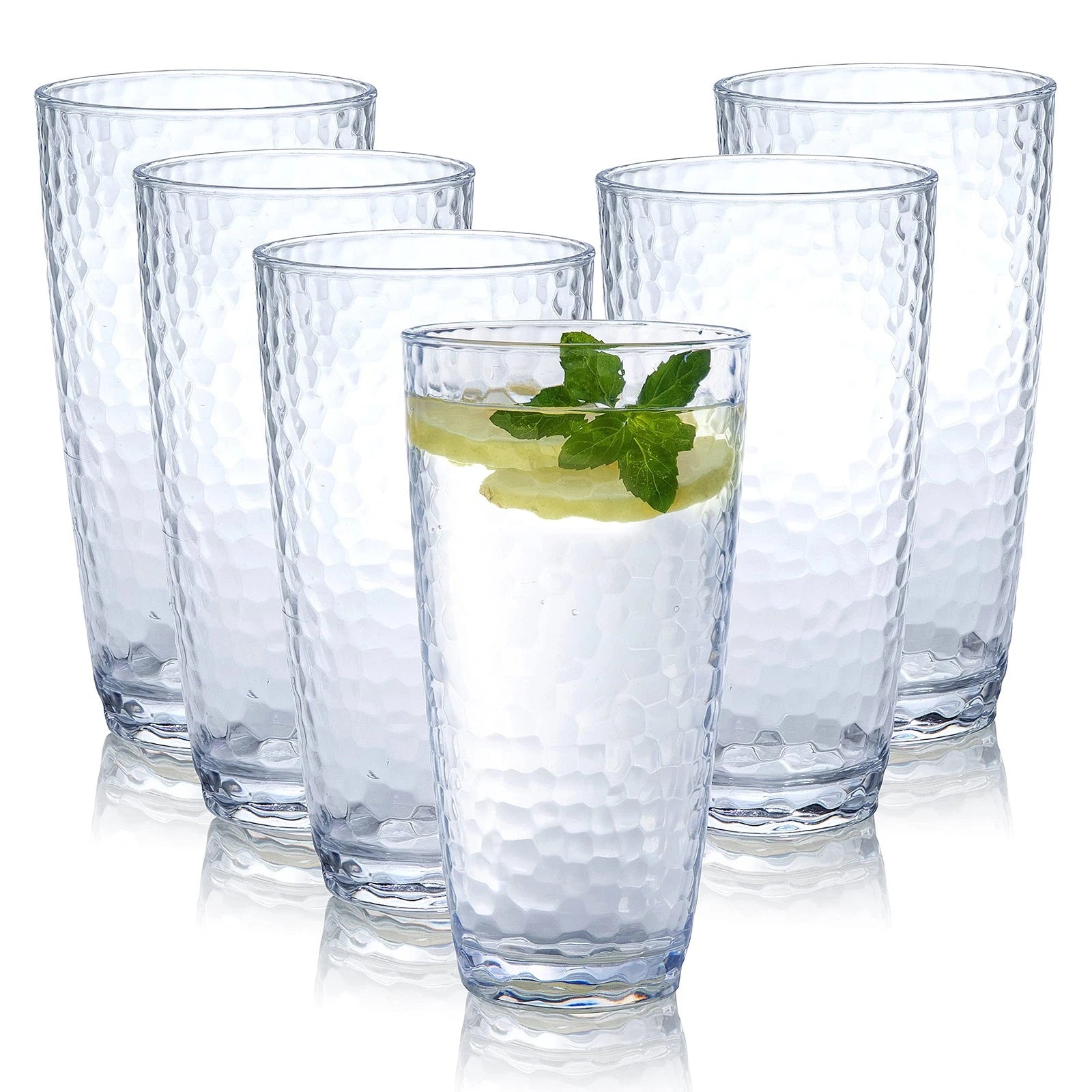Unbreakable Plastic Tumbler Cups, Set of 6, Large Water Tumbler Set, 25 oz Hi... | eBay
