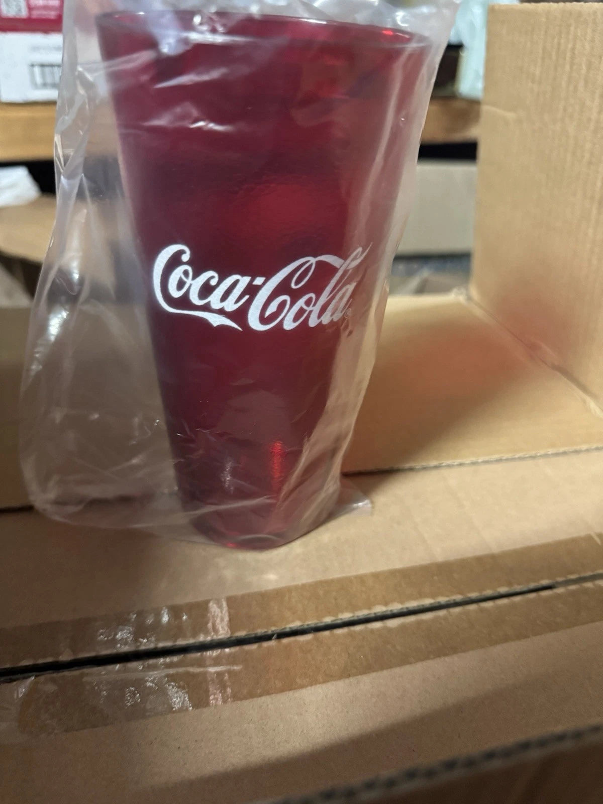 Lot of 6 Coca Cola Restaurant 24 Oz Red Plastic Tumbler Cups G.E.T #6624 New | eBay