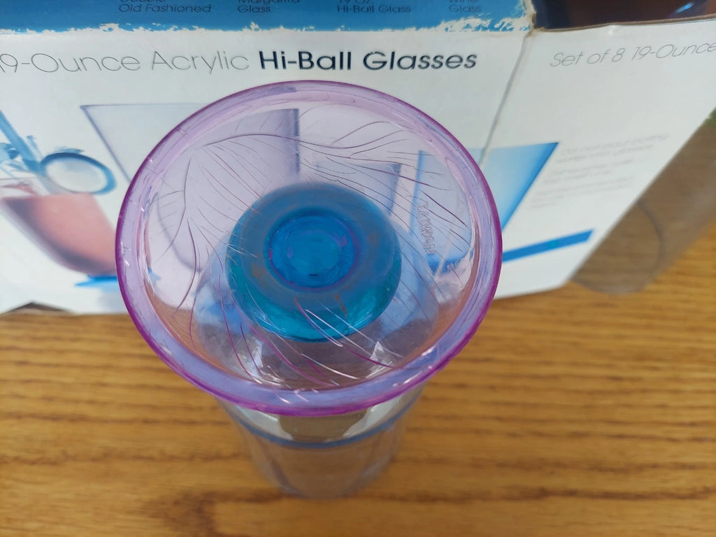Set Of 6 19 Oz Acrylic Kitchen Niche Glasses With Box | eBay