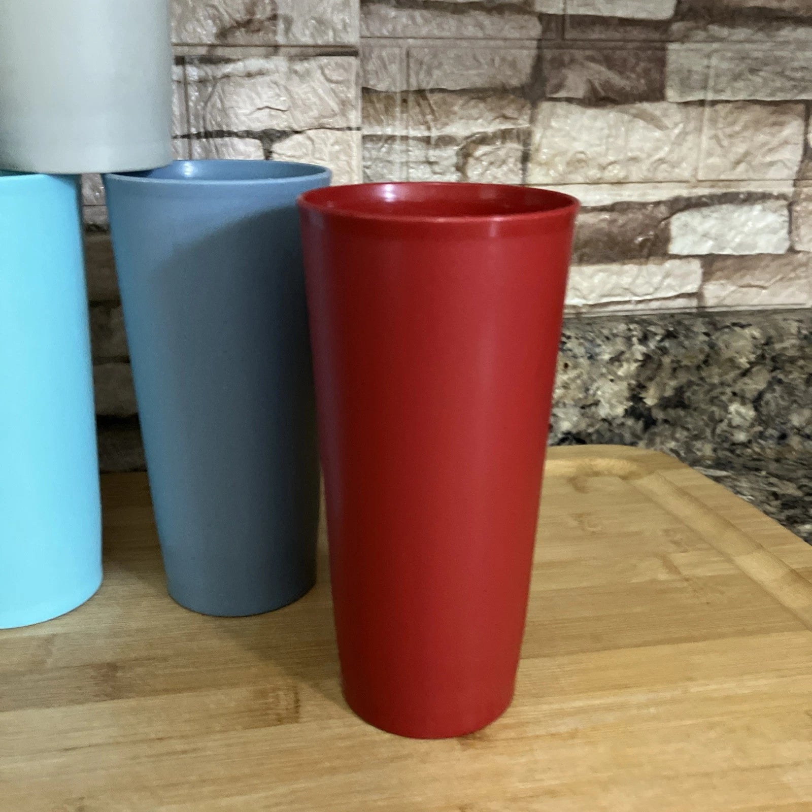 Tupperware Drink Beverage Tumblers Glasses 1348 Set of 6 Vintage Stackable 16 Oz | eBay
